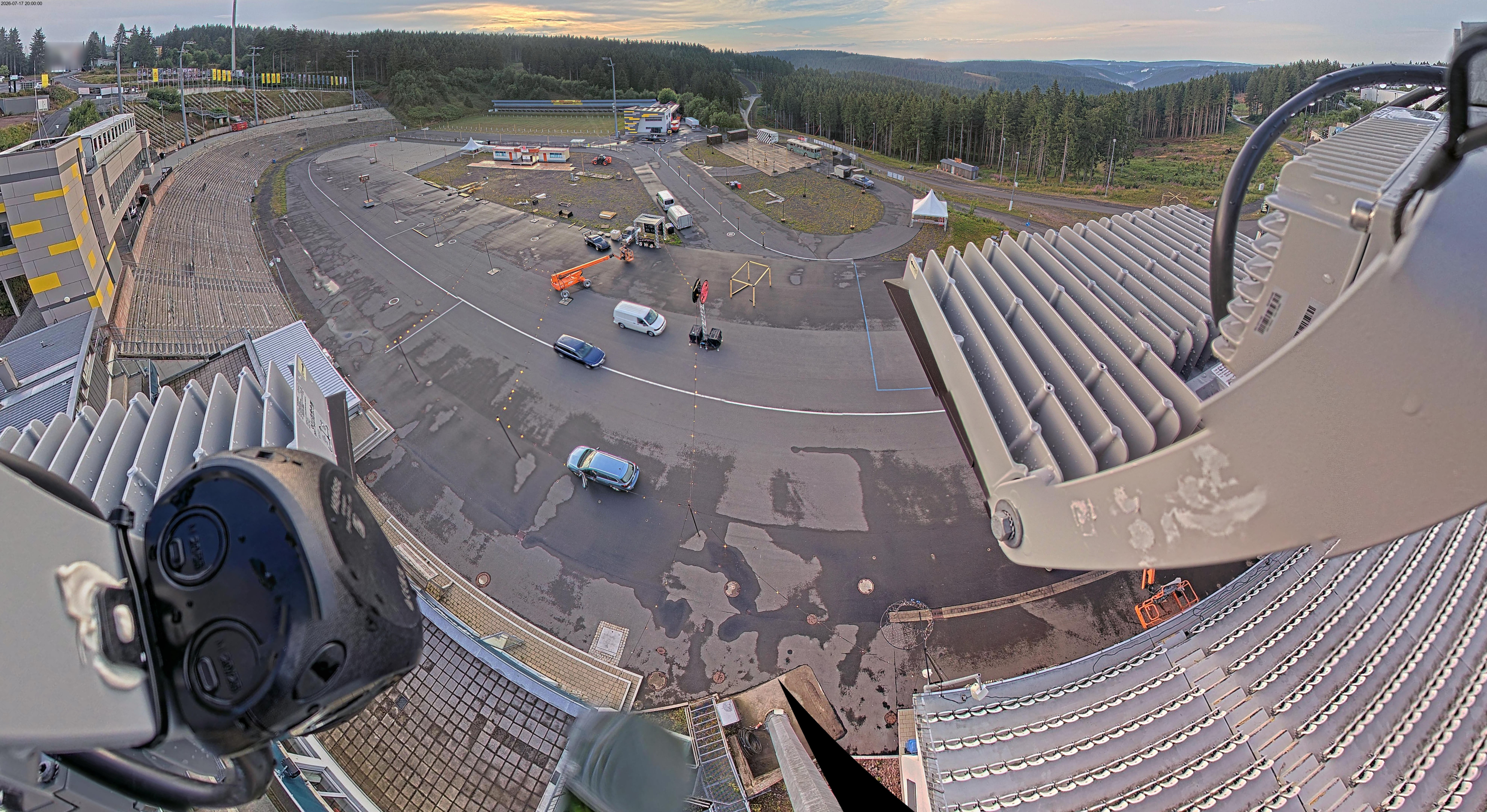 Archiv Foto Webcam Oberhof: Blick ins Biathlonstadion