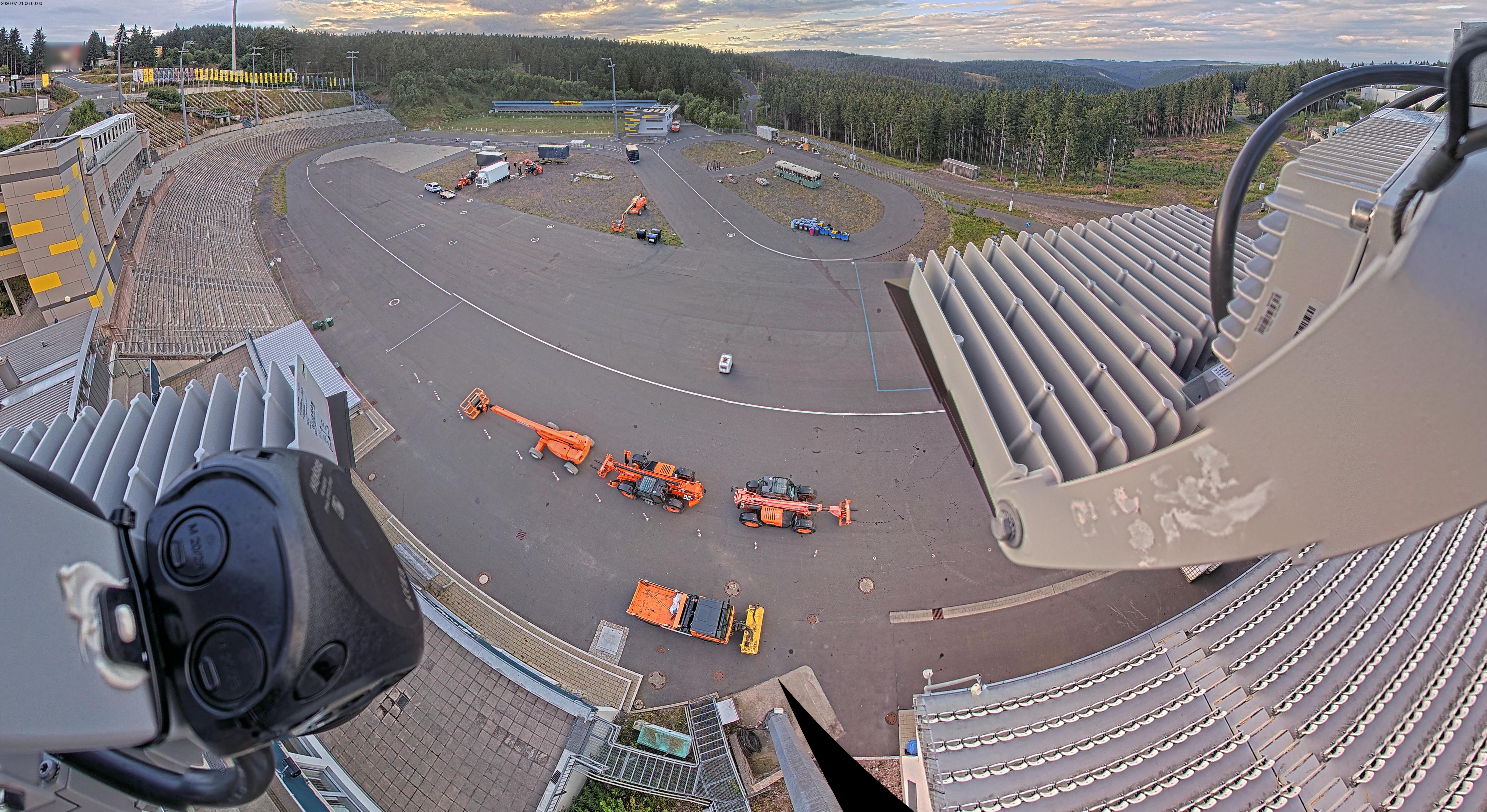 Archiv Foto Webcam Oberhof: Blick ins Biathlonstadion