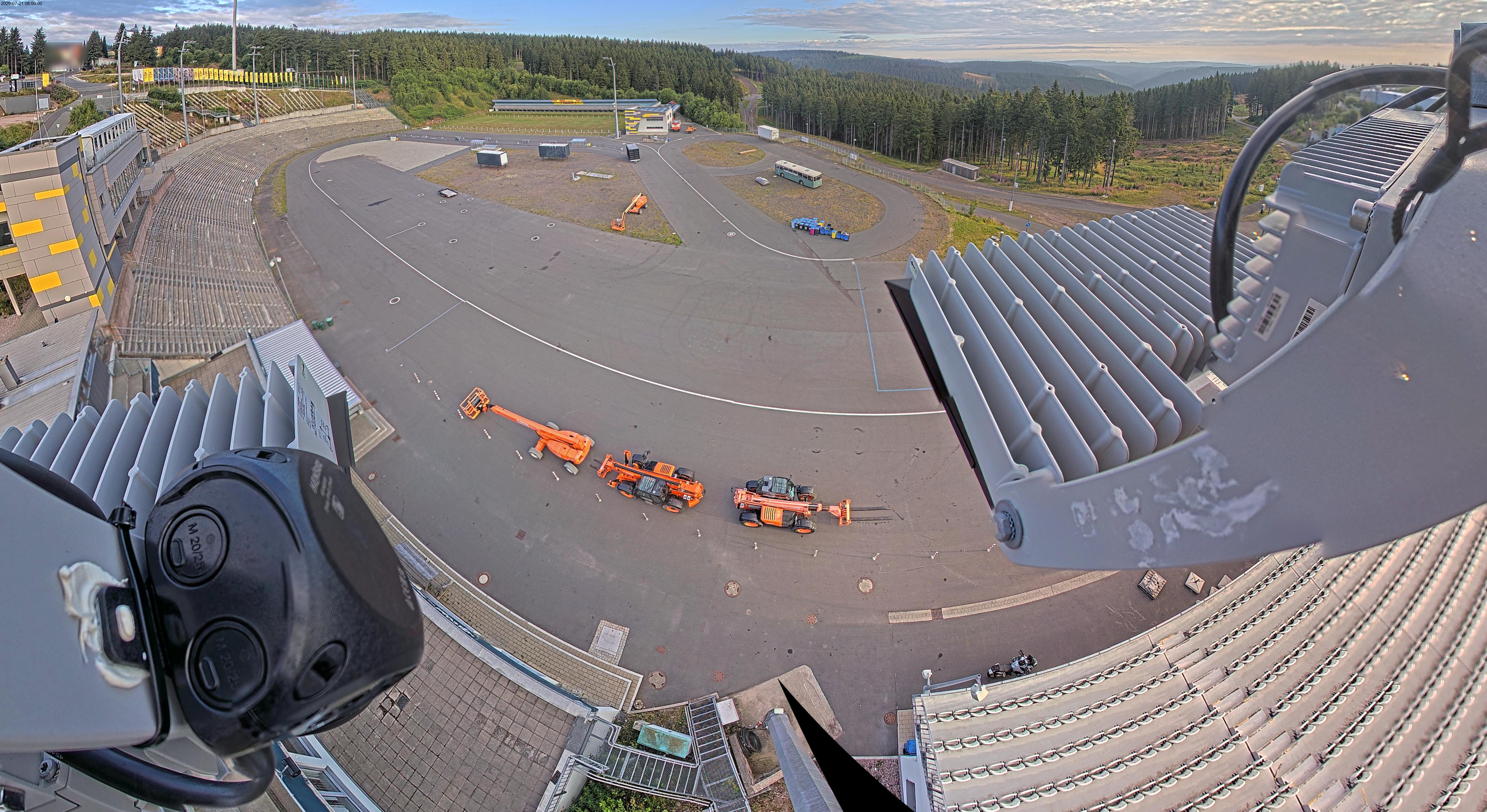 Archiv Foto Webcam Oberhof: Blick ins Biathlonstadion