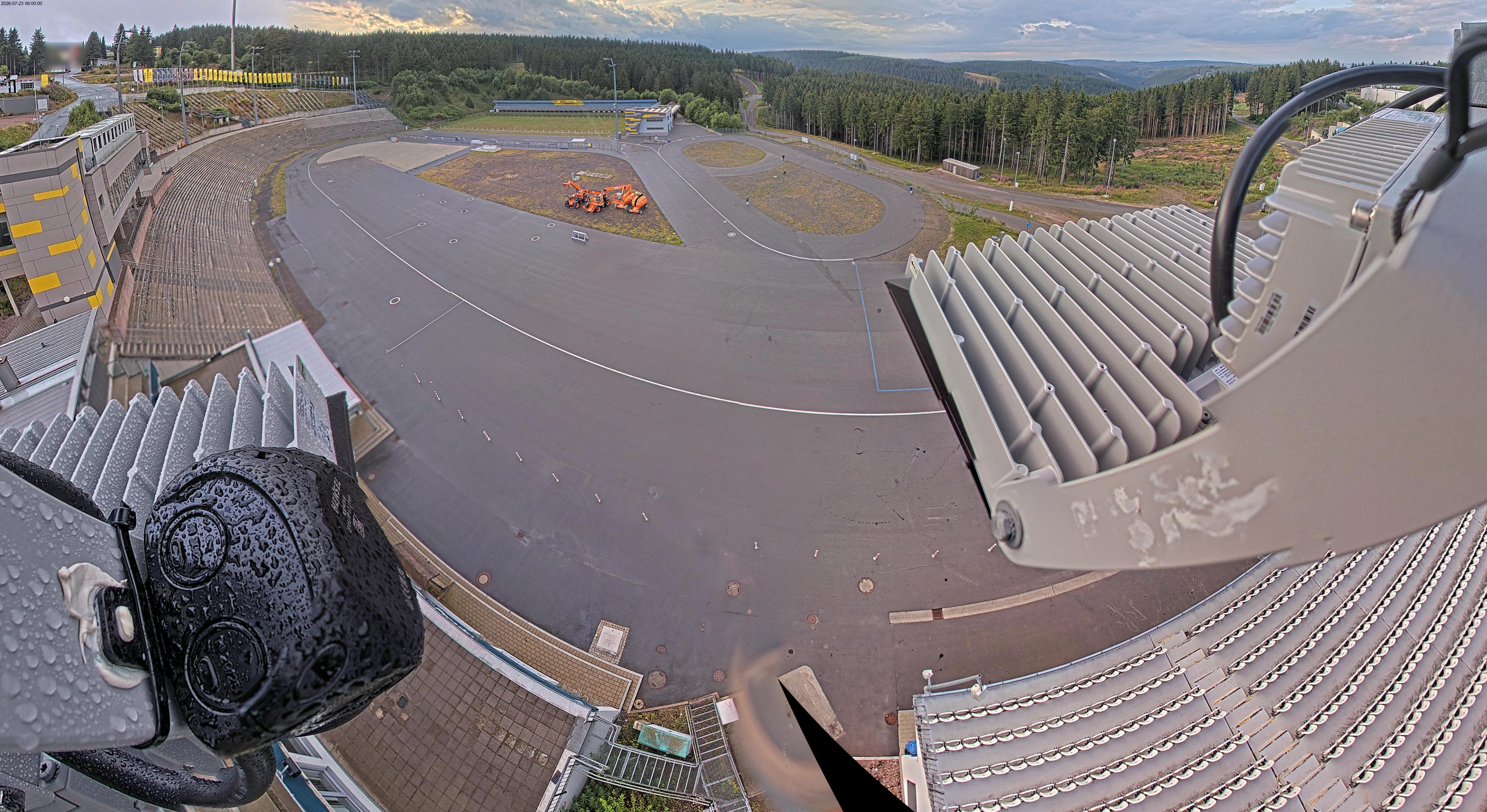Archiv Foto Webcam Oberhof: Blick ins Biathlonstadion