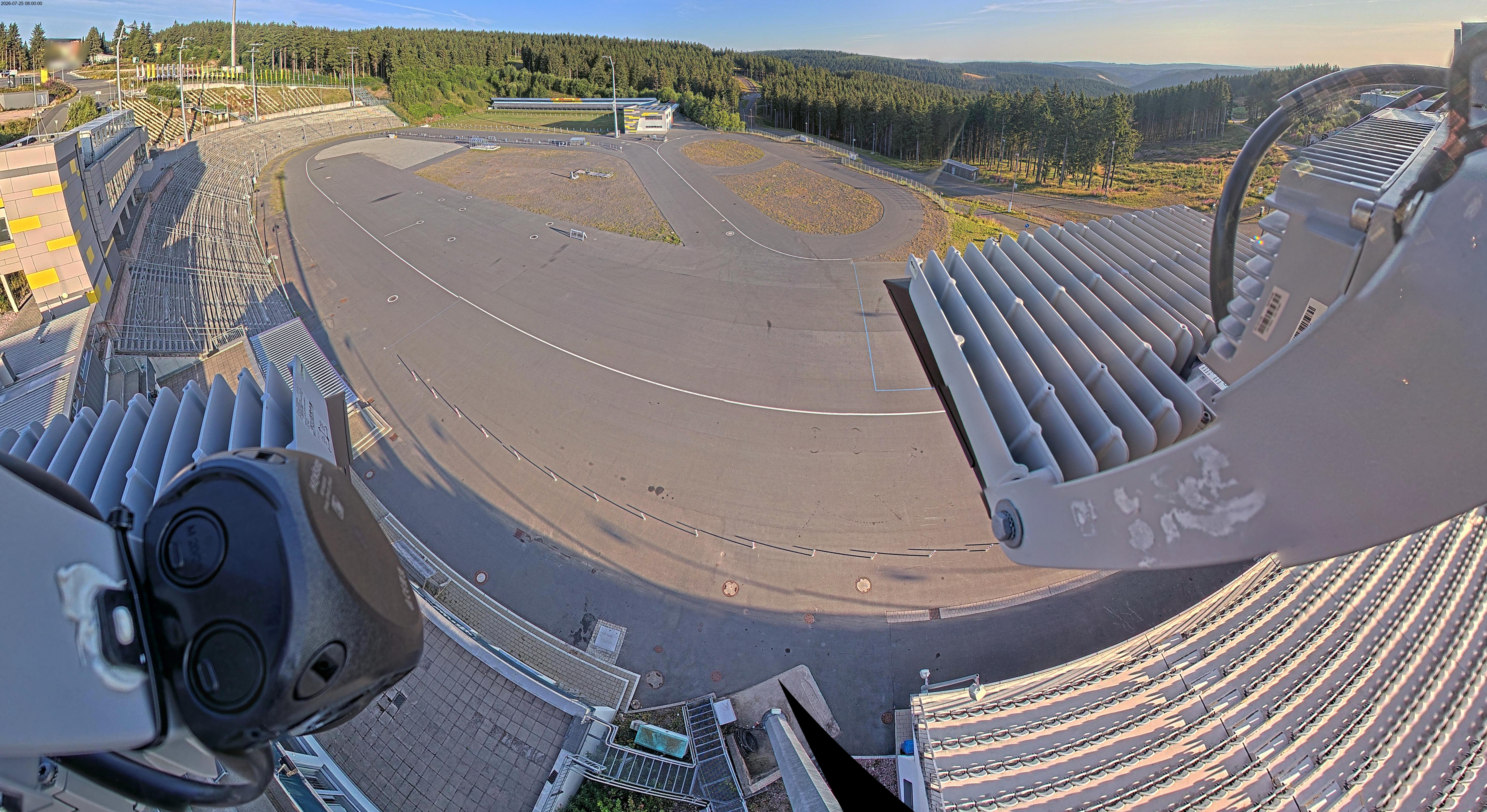 Archiv Foto Webcam Oberhof: Blick ins Biathlonstadion