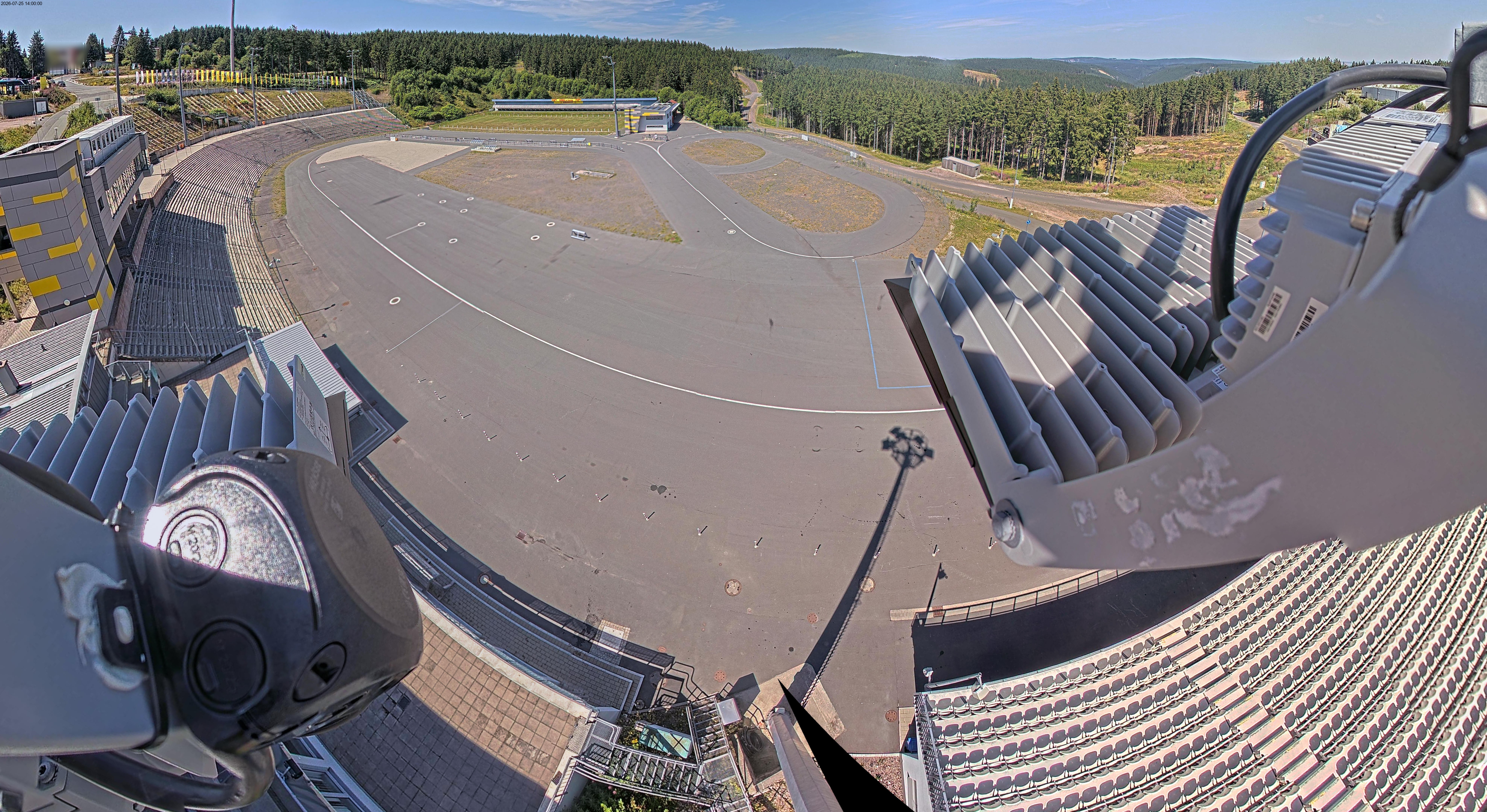 Archiv Foto Webcam Oberhof: Blick ins Biathlonstadion