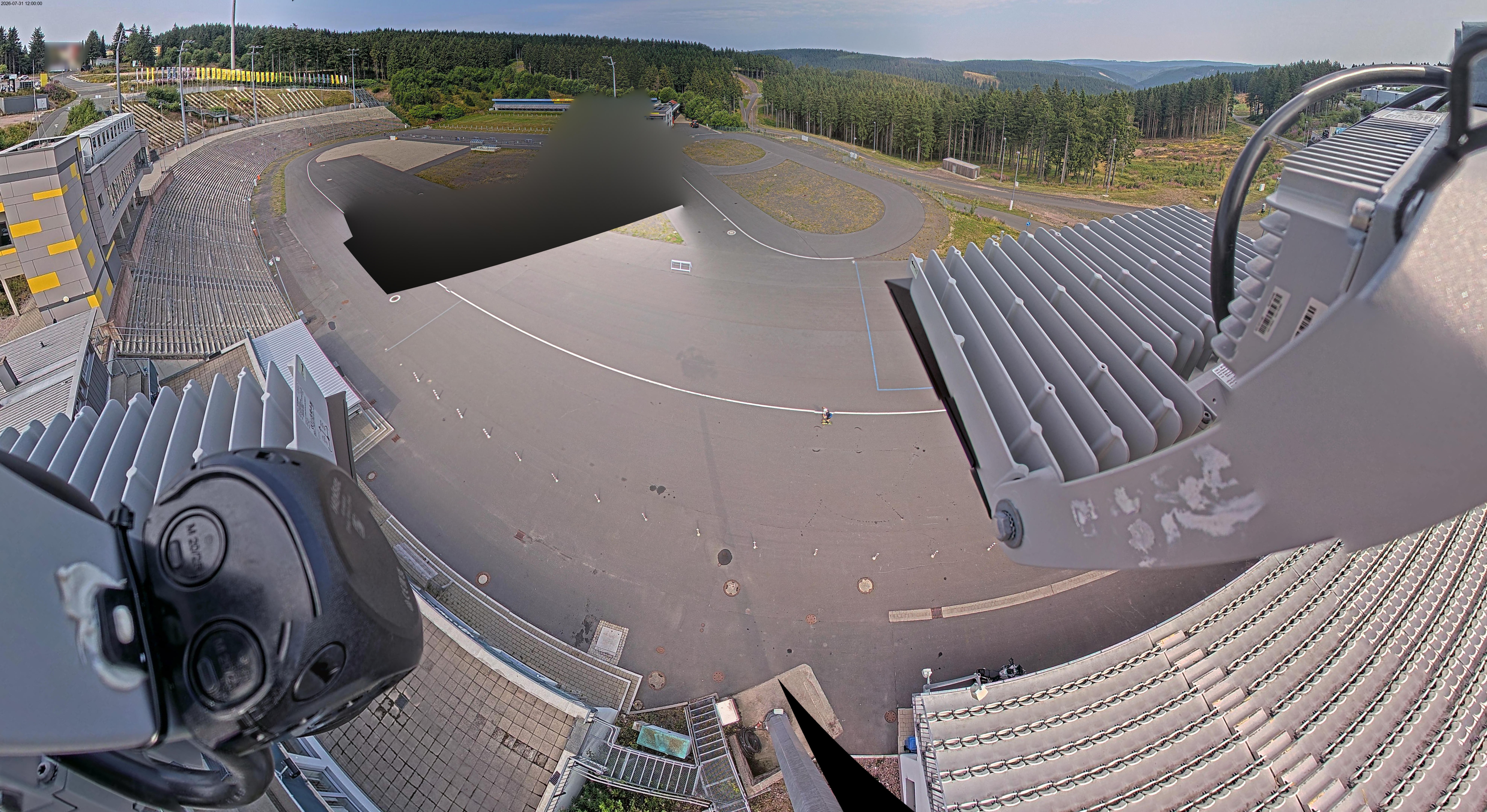 Archiv Foto Webcam Oberhof: Blick ins Biathlonstadion