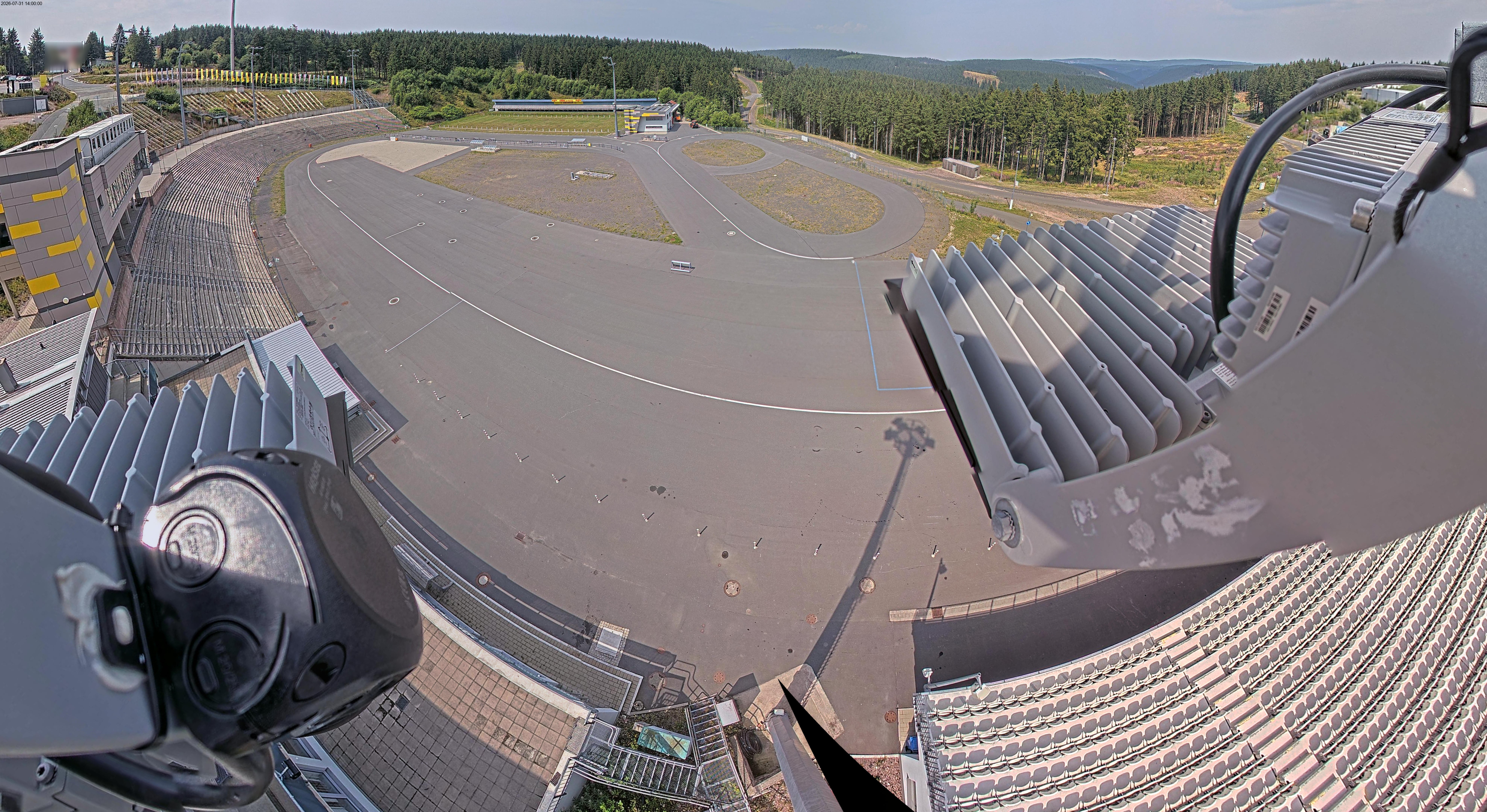 Archiv Foto Webcam Oberhof: Blick ins Biathlonstadion