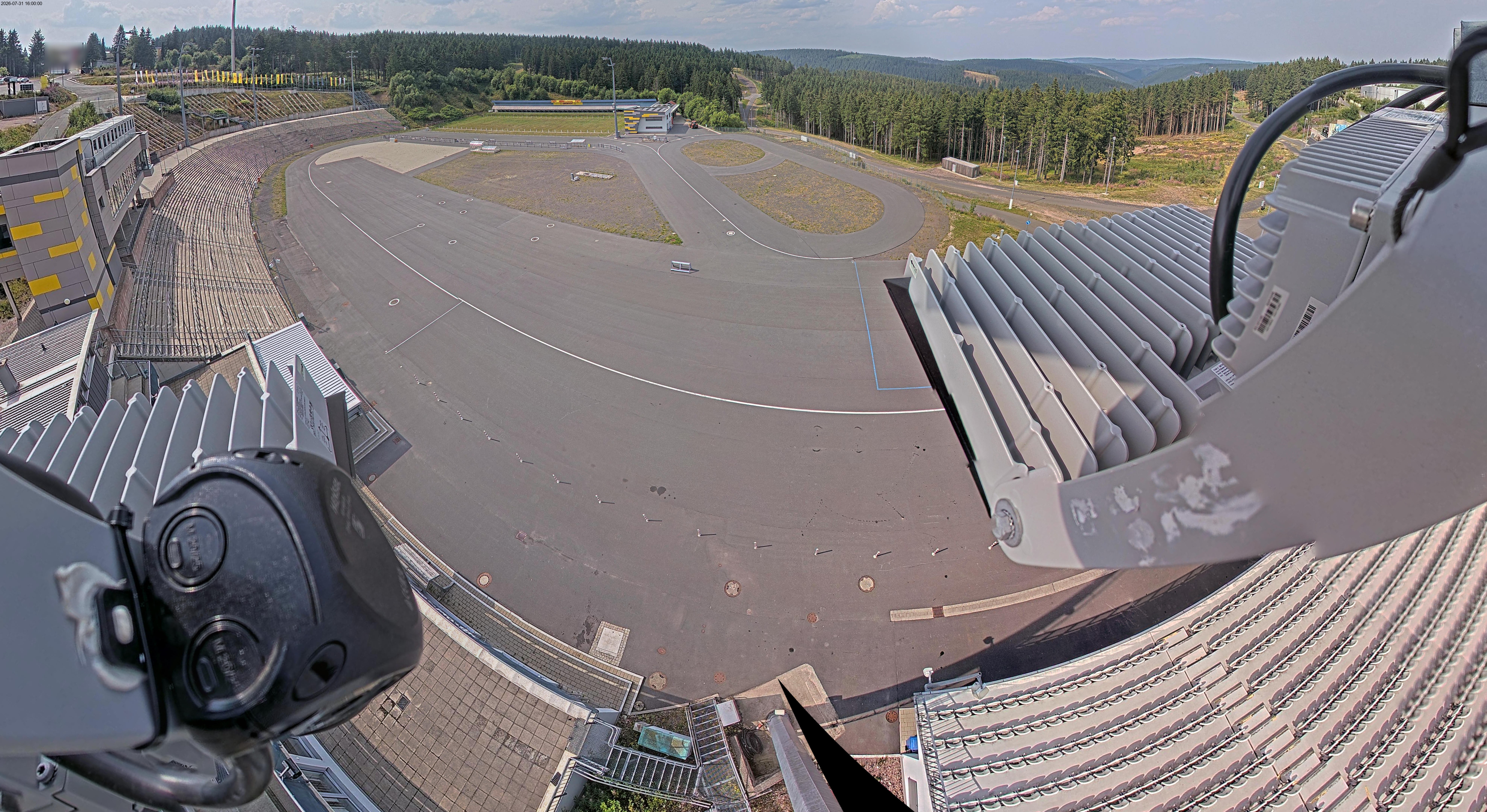 Archiv Foto Webcam Oberhof: Blick ins Biathlonstadion