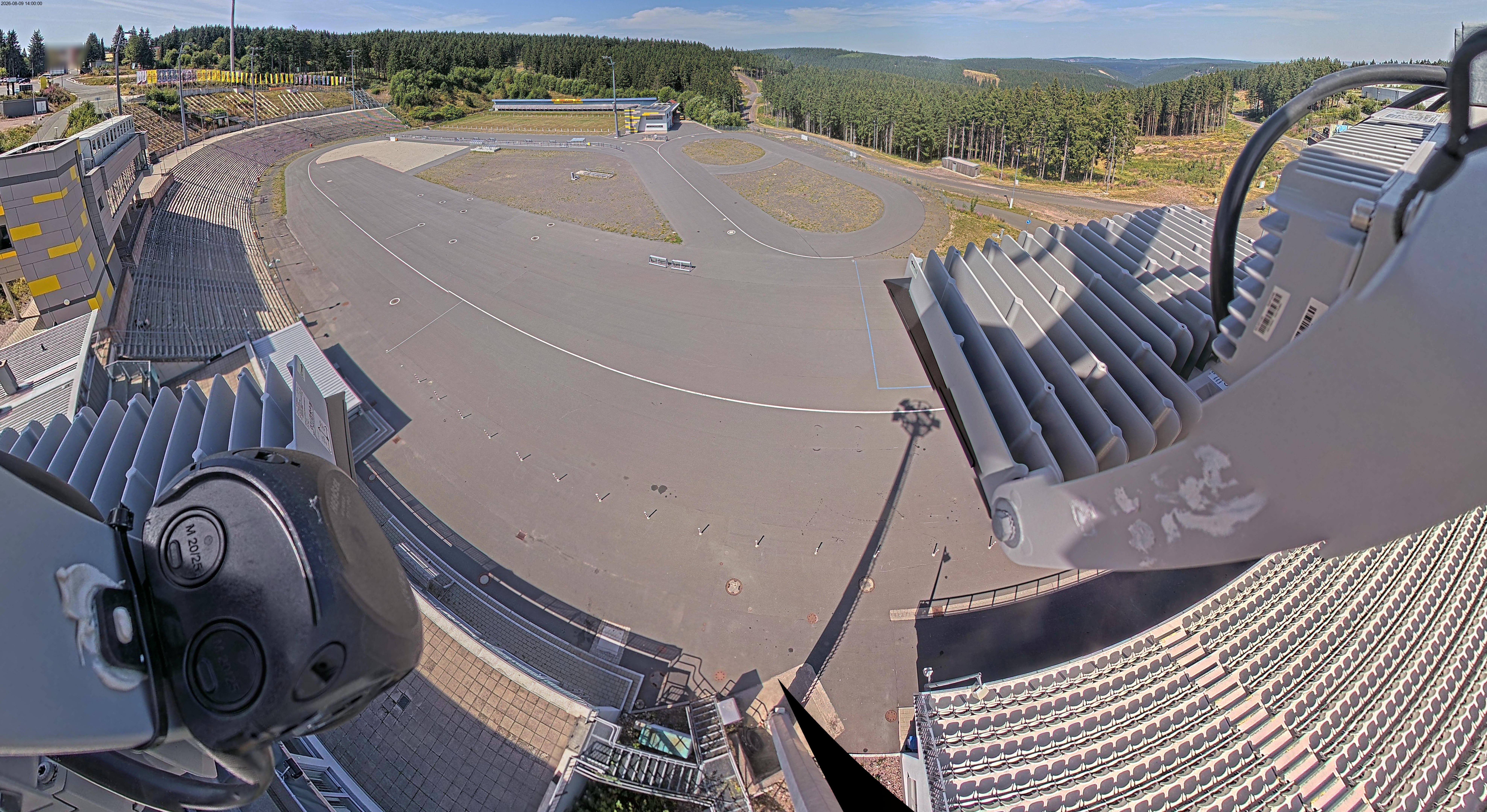 Archiv Foto Webcam Oberhof: Blick ins Biathlonstadion