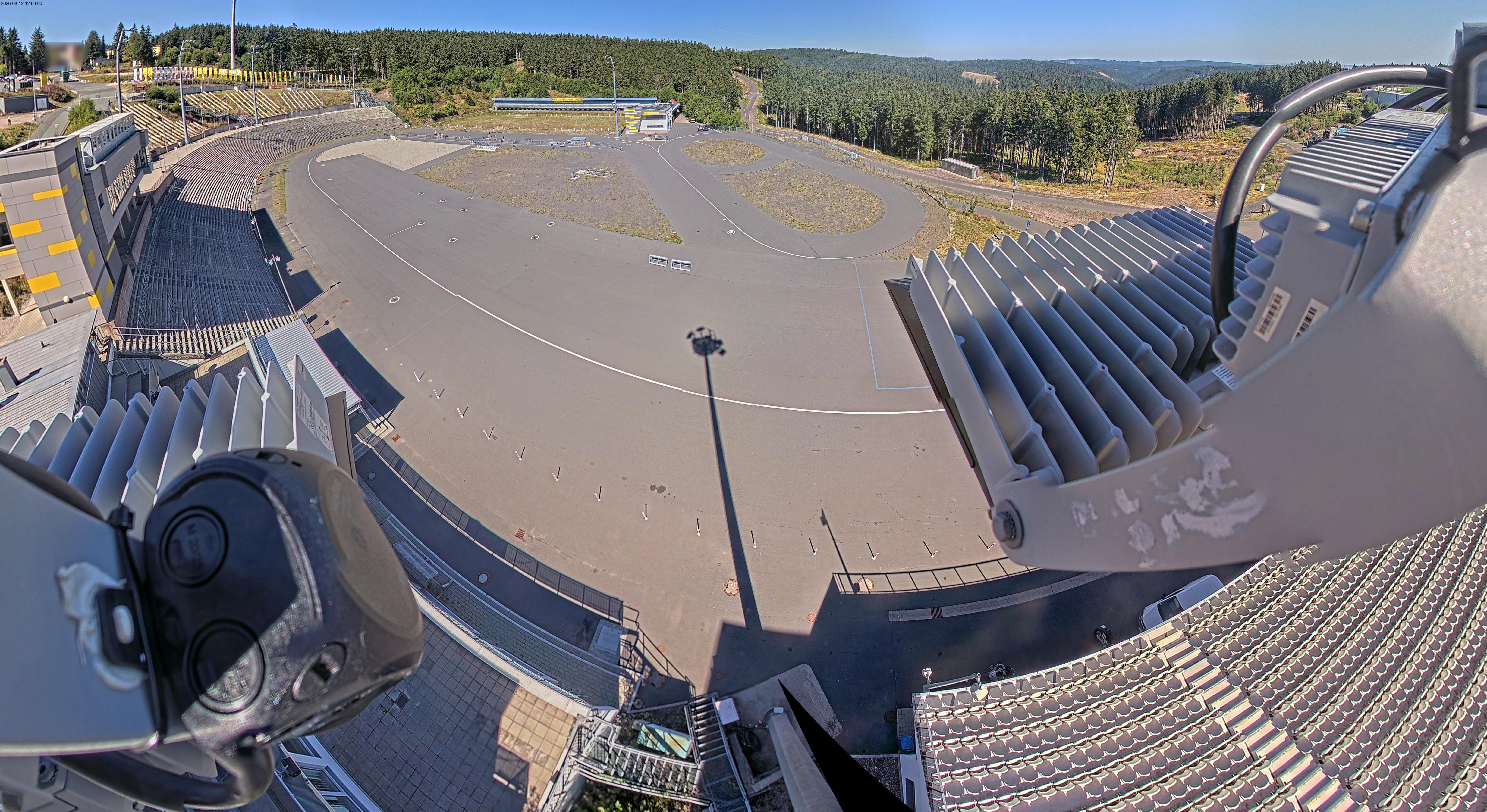 Archiv Foto Webcam Oberhof: Blick ins Biathlonstadion