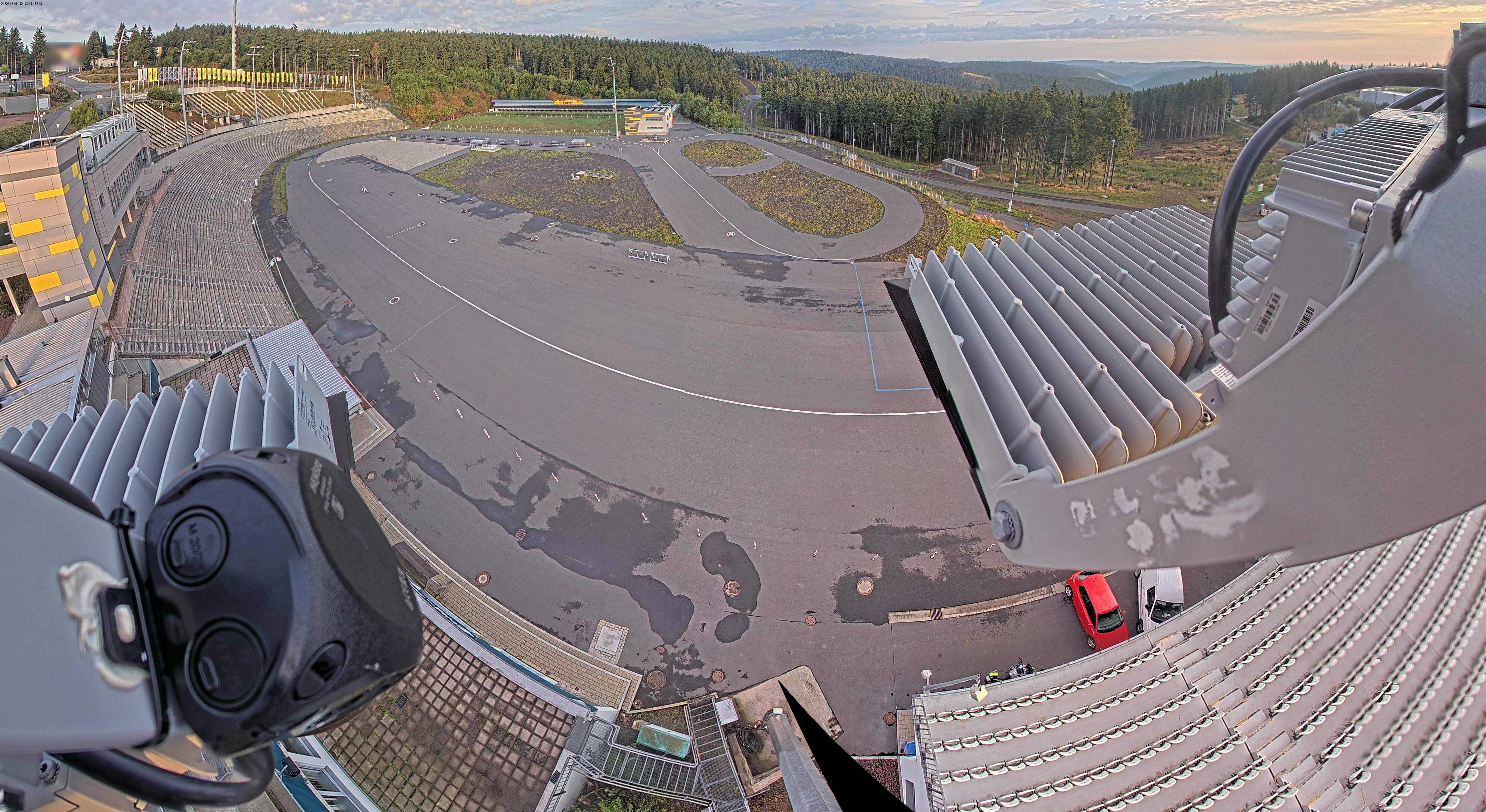 Archiv Foto Webcam Oberhof: Blick ins Biathlonstadion