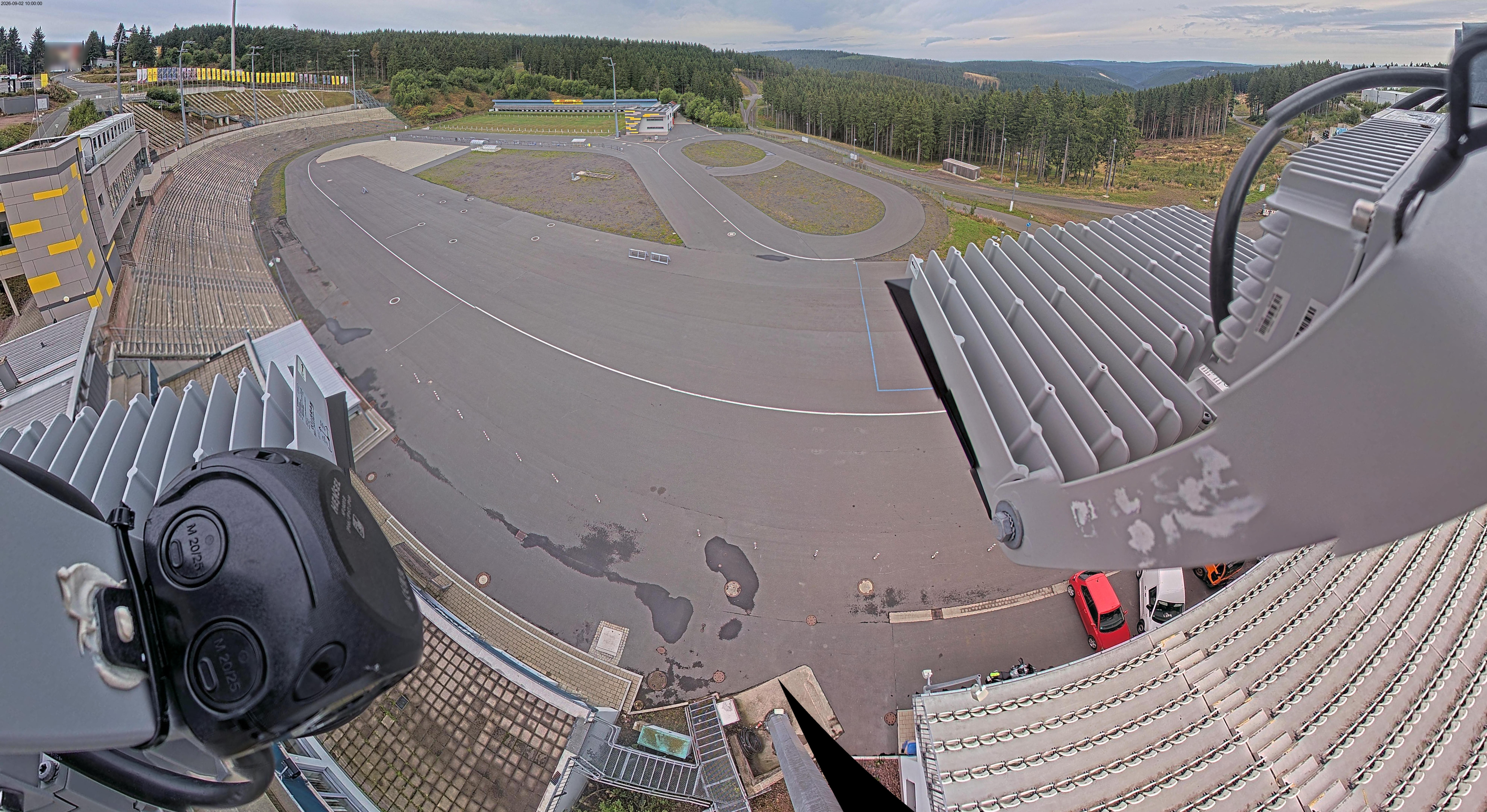 Archiv Foto Webcam Oberhof: Blick ins Biathlonstadion