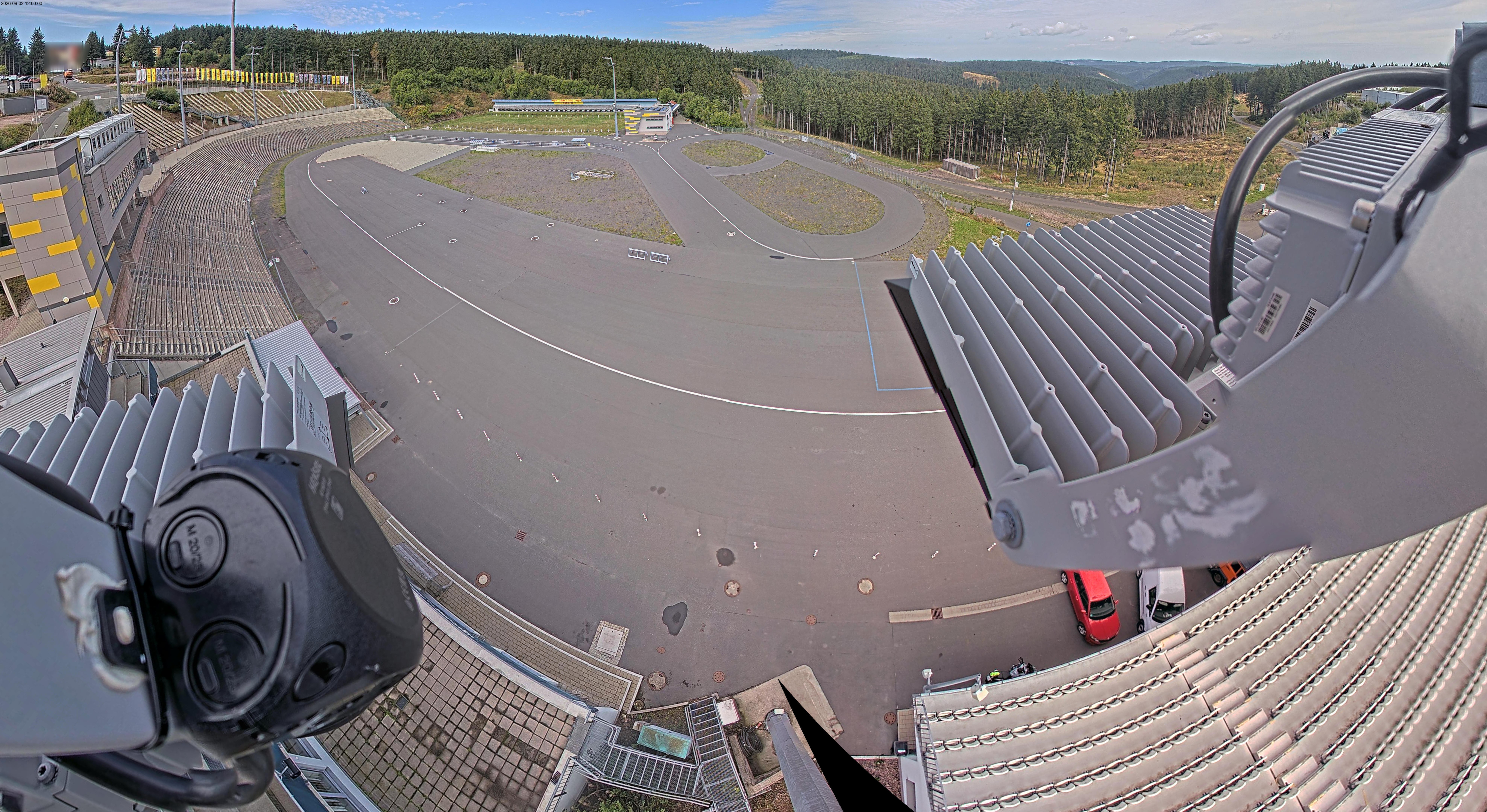 Archiv Foto Webcam Oberhof: Blick ins Biathlonstadion