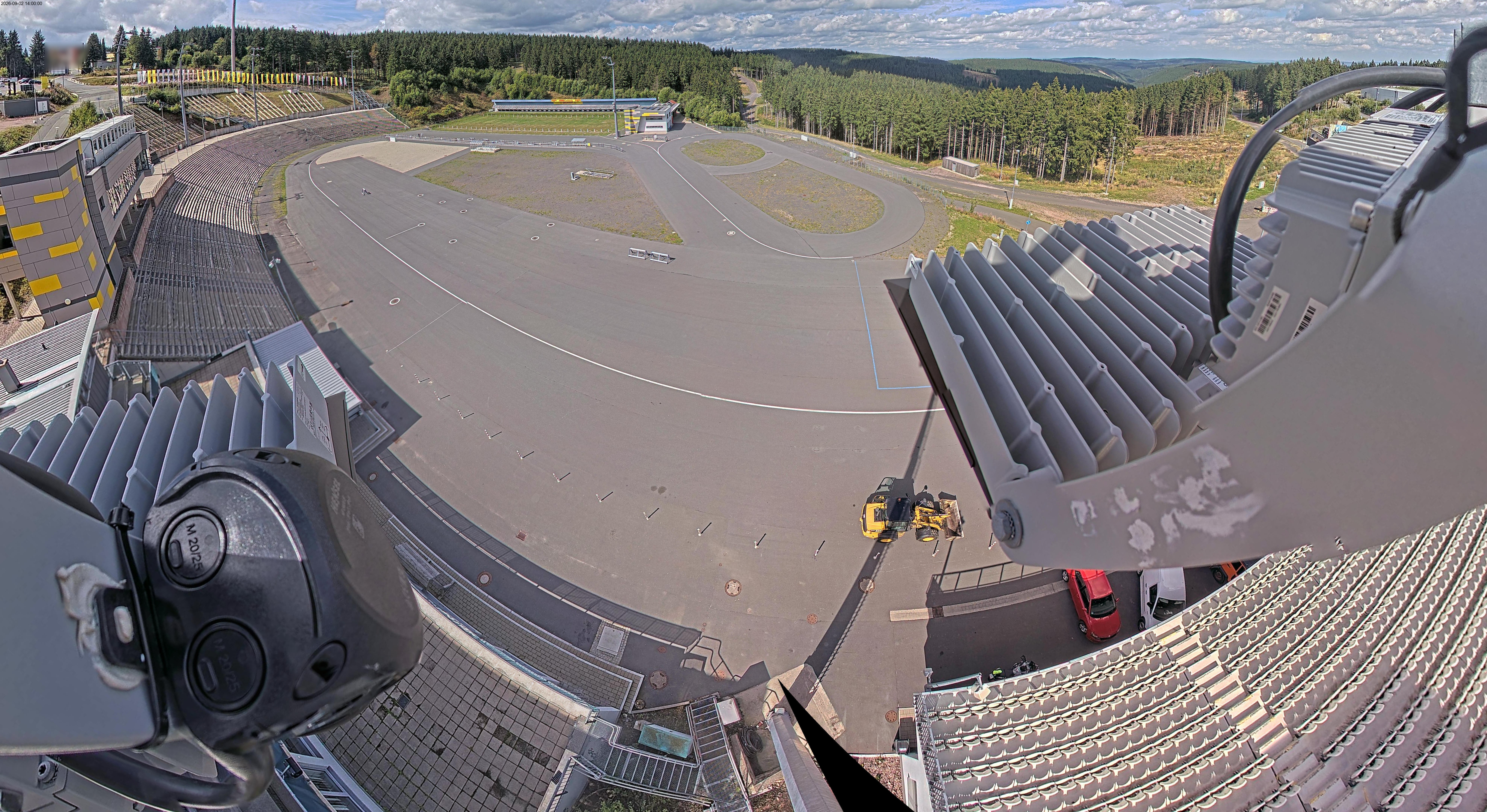 Archiv Foto Webcam Oberhof: Blick ins Biathlonstadion