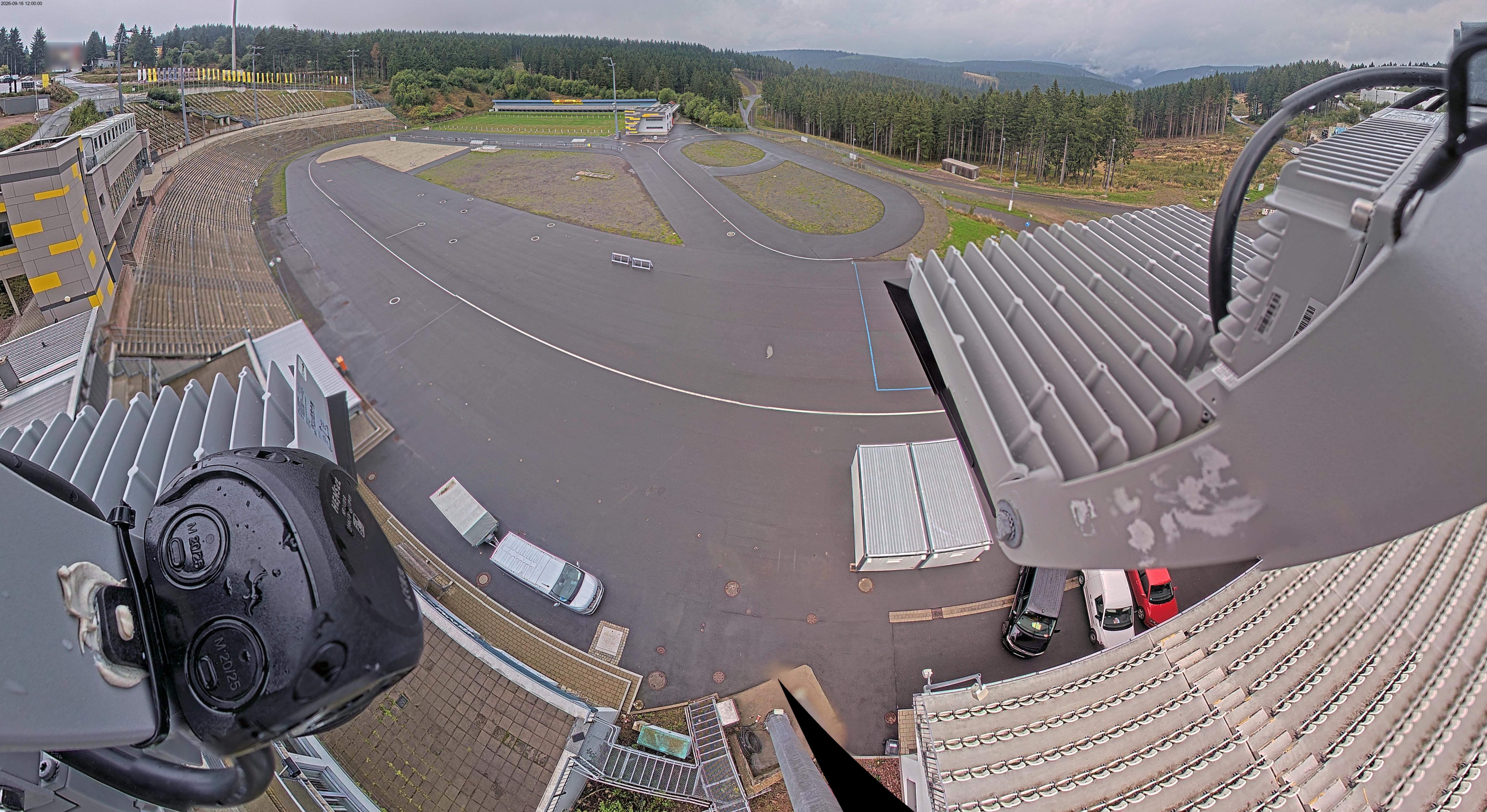 Archiv Foto Webcam Oberhof: Blick ins Biathlonstadion