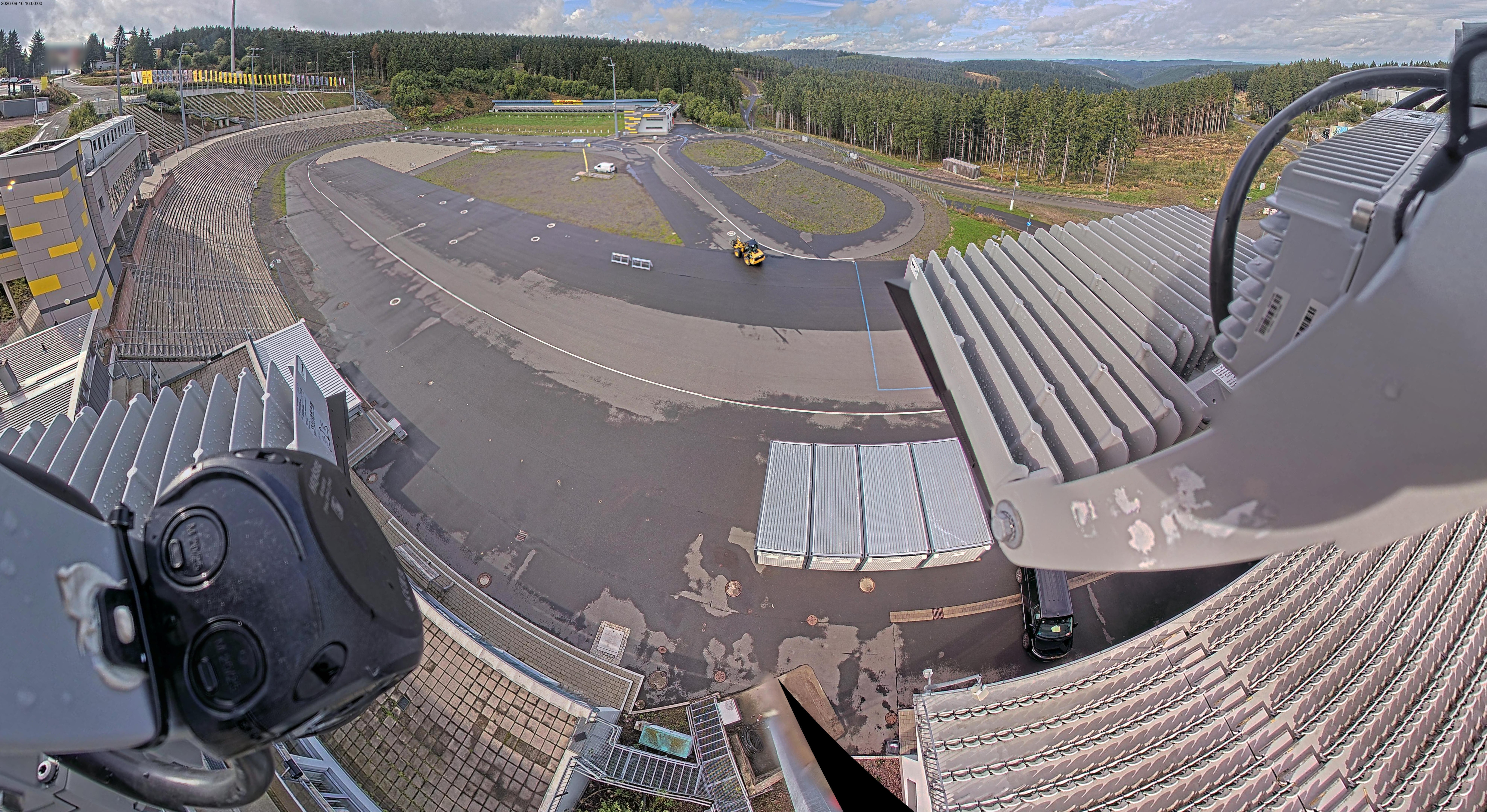 Archiv Foto Webcam Oberhof: Blick ins Biathlonstadion