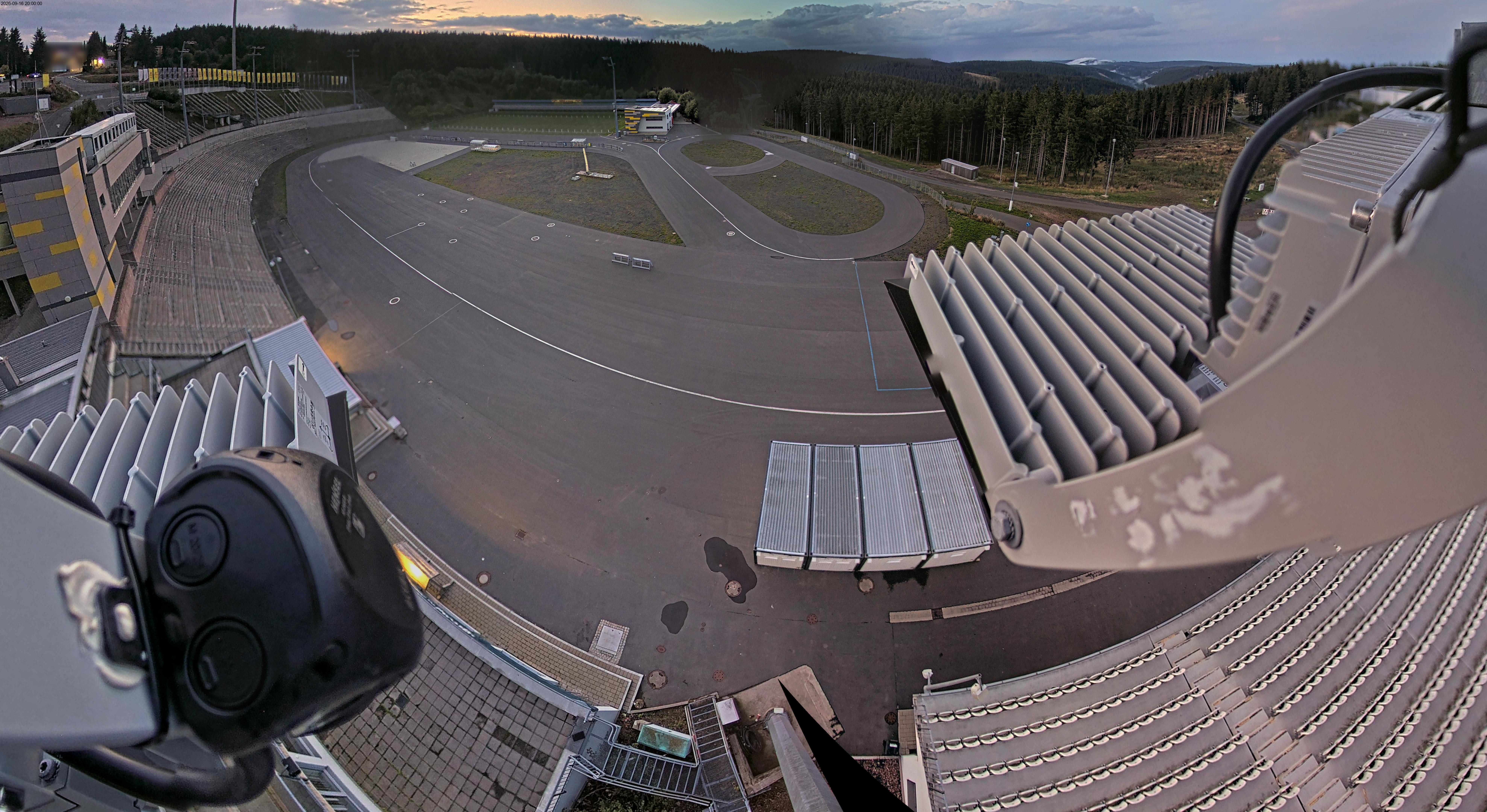 Archiv Foto Webcam Oberhof: Blick ins Biathlonstadion
