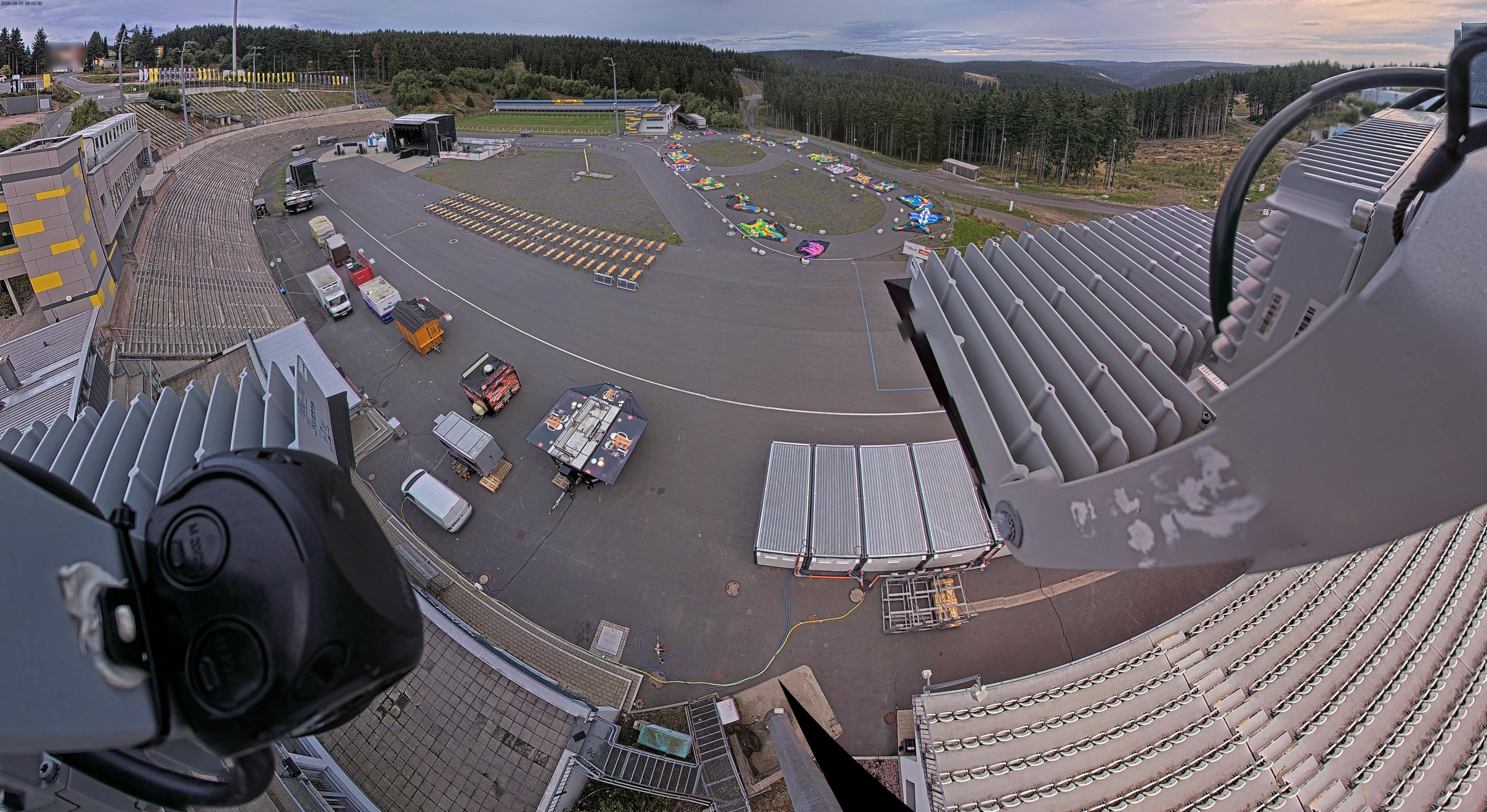 Archiv Foto Webcam Oberhof: Blick ins Biathlonstadion