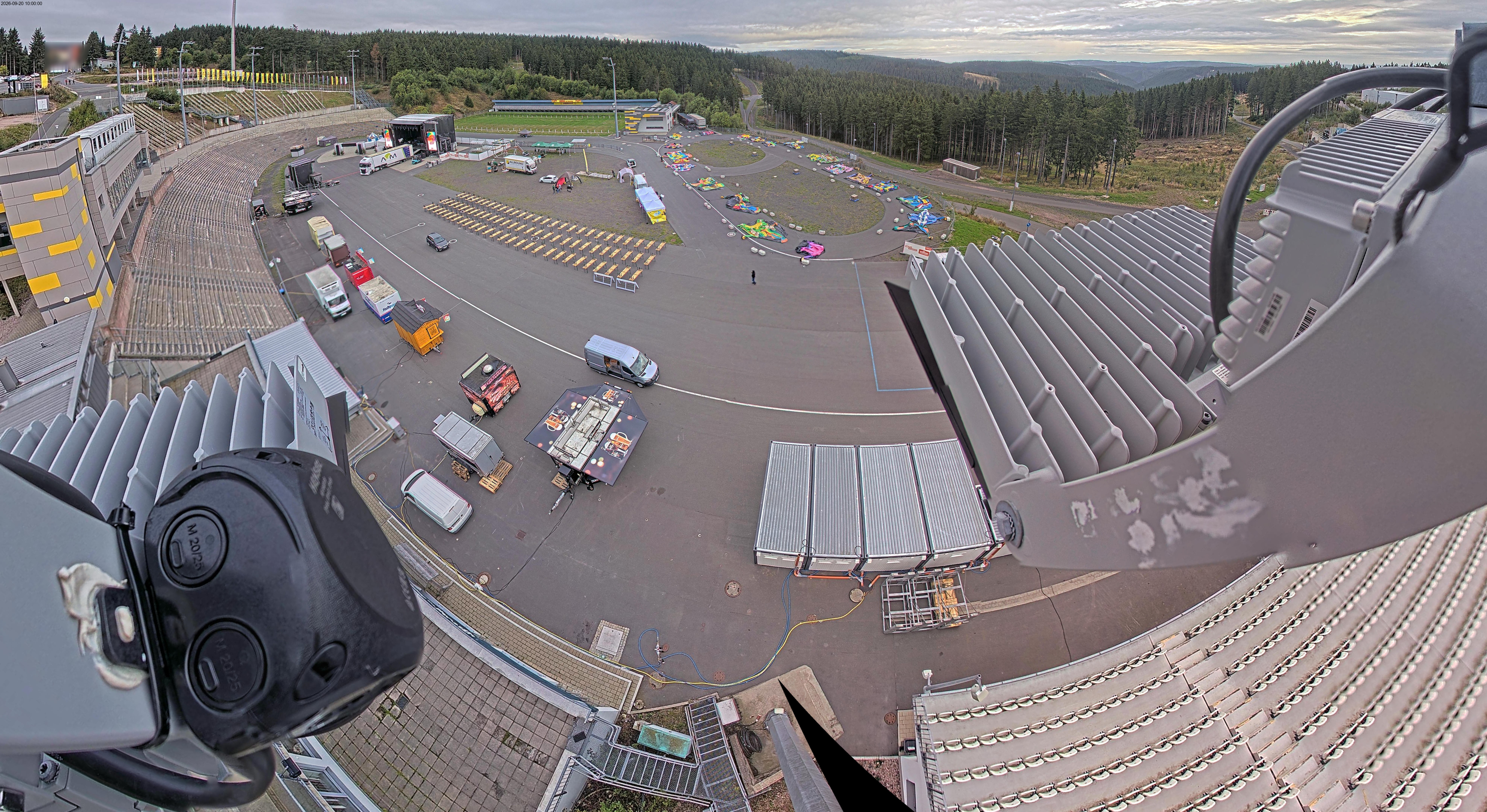 Archiv Foto Webcam Oberhof: Blick ins Biathlonstadion