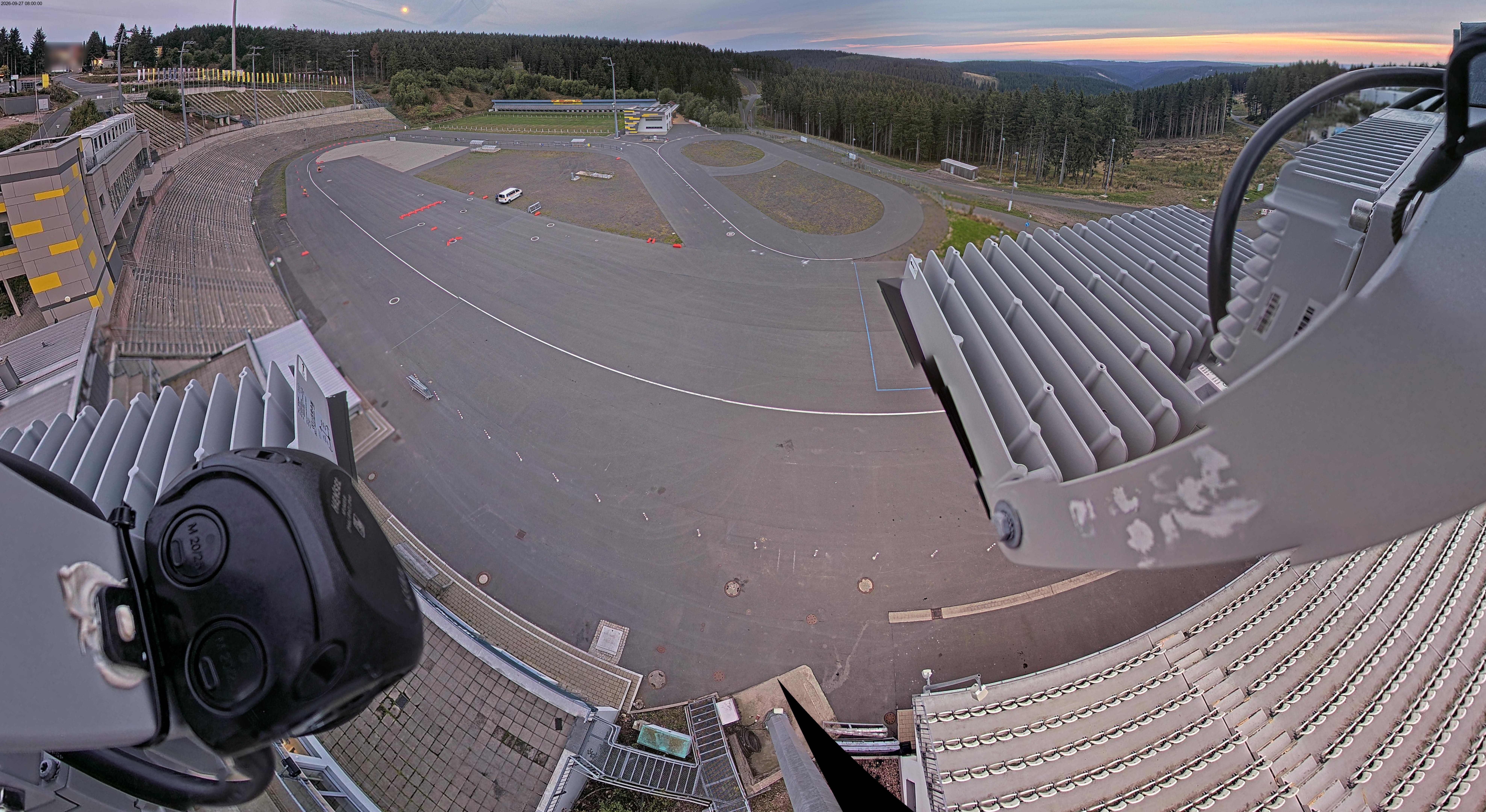 Archiv Foto Webcam Oberhof: Blick ins Biathlonstadion