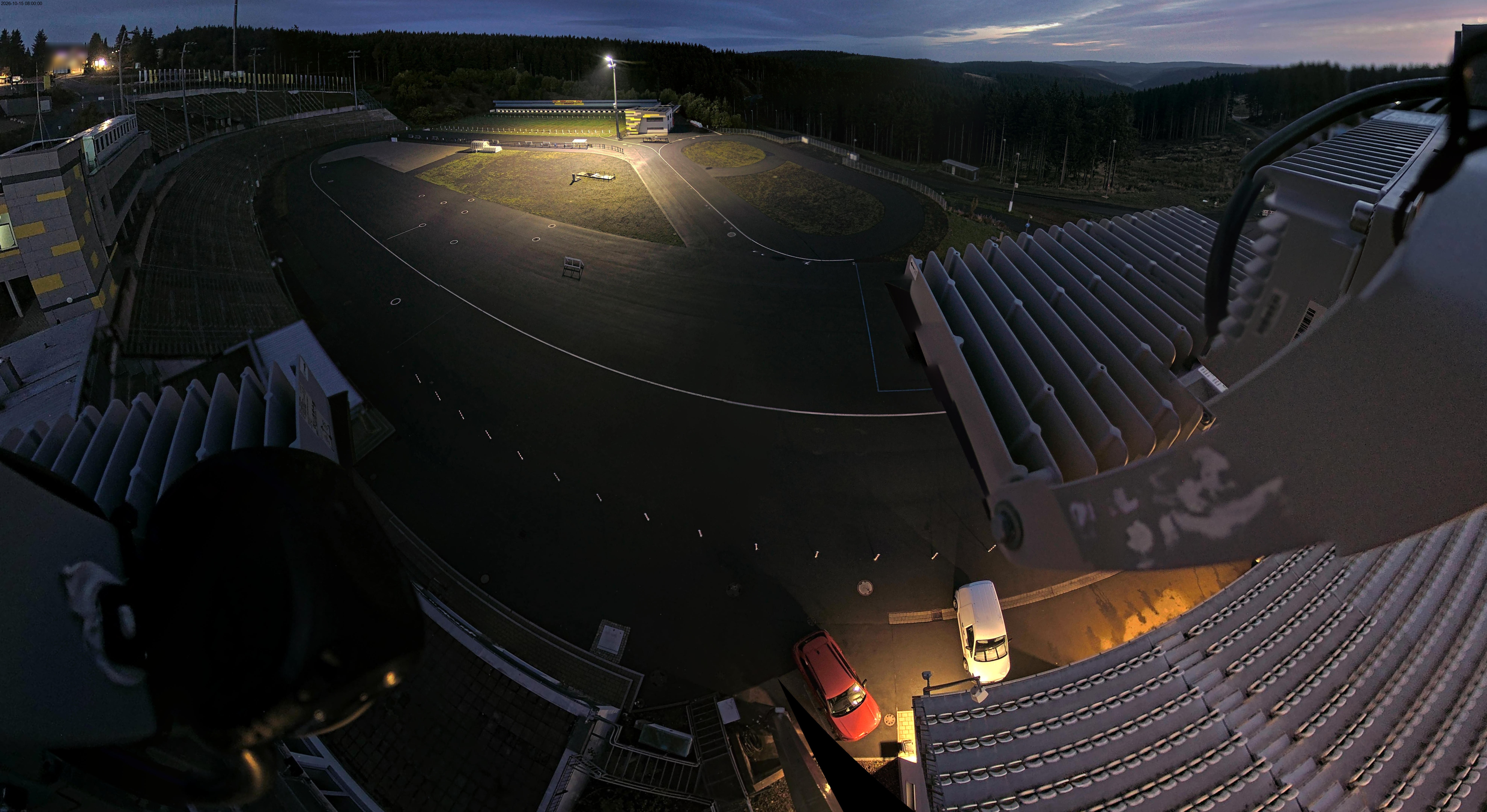 Archiv Foto Webcam Oberhof: Blick ins Biathlonstadion