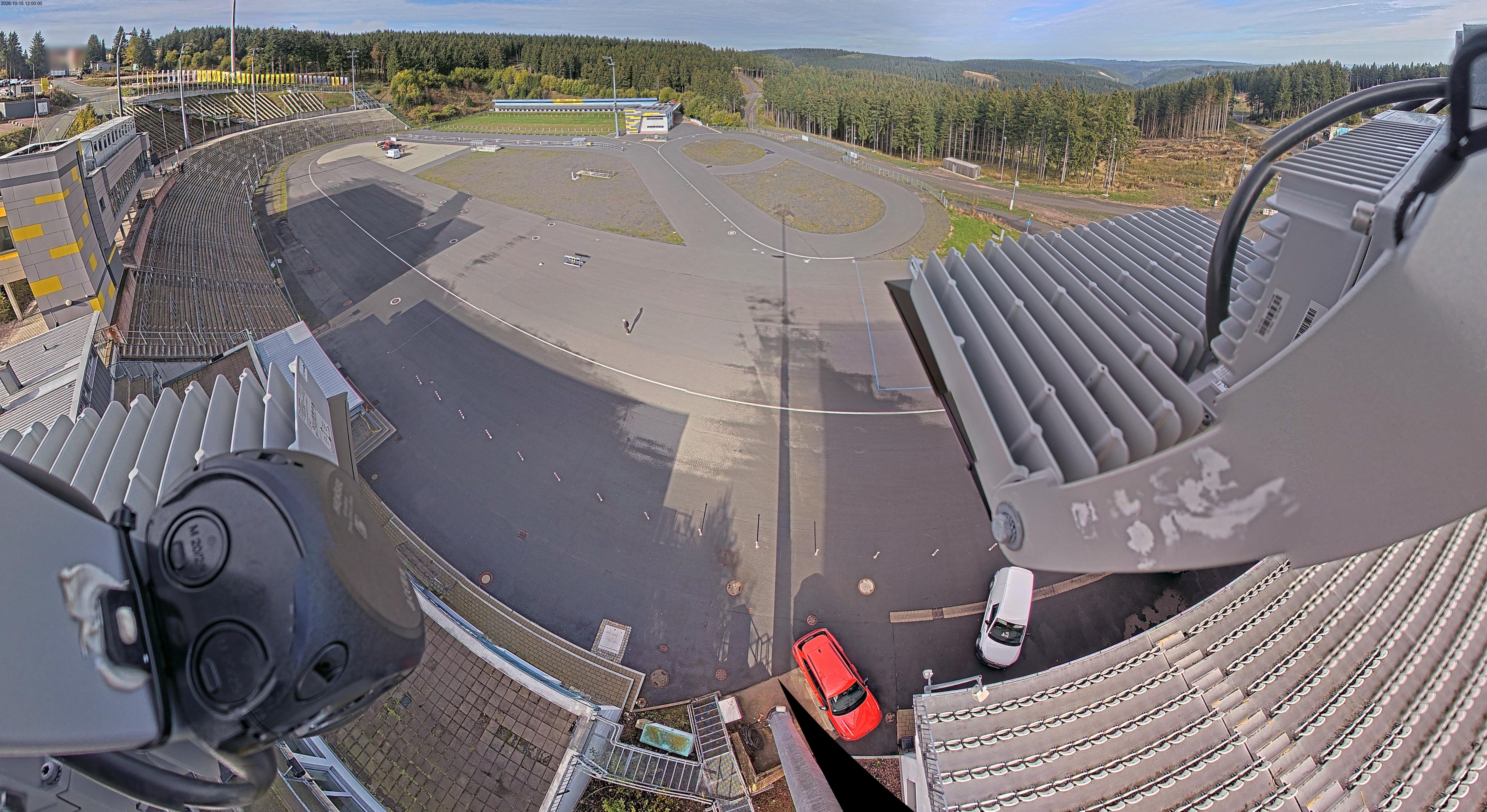 Archiv Foto Webcam Oberhof: Blick ins Biathlonstadion