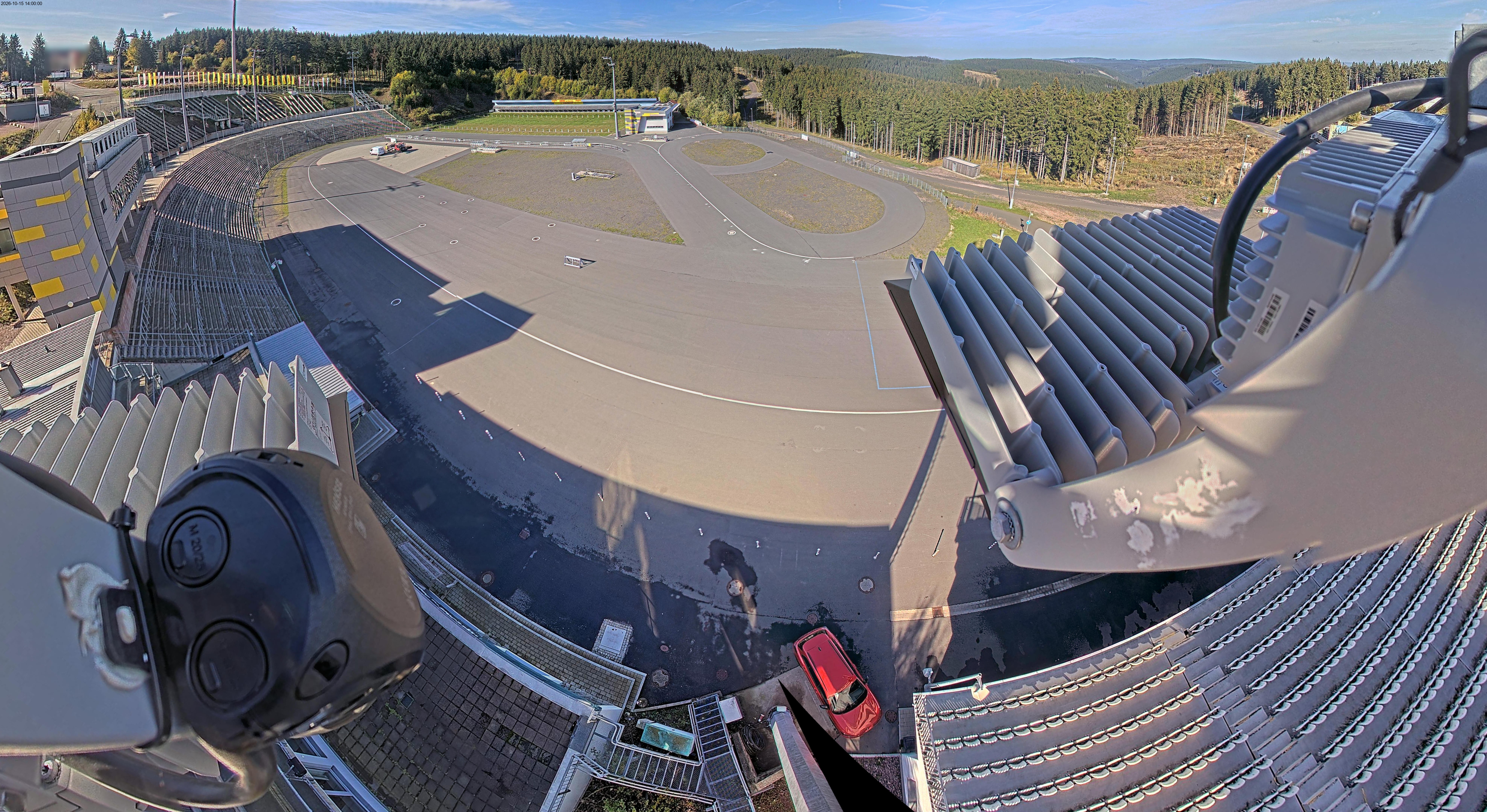 Archiv Foto Webcam Oberhof: Blick ins Biathlonstadion