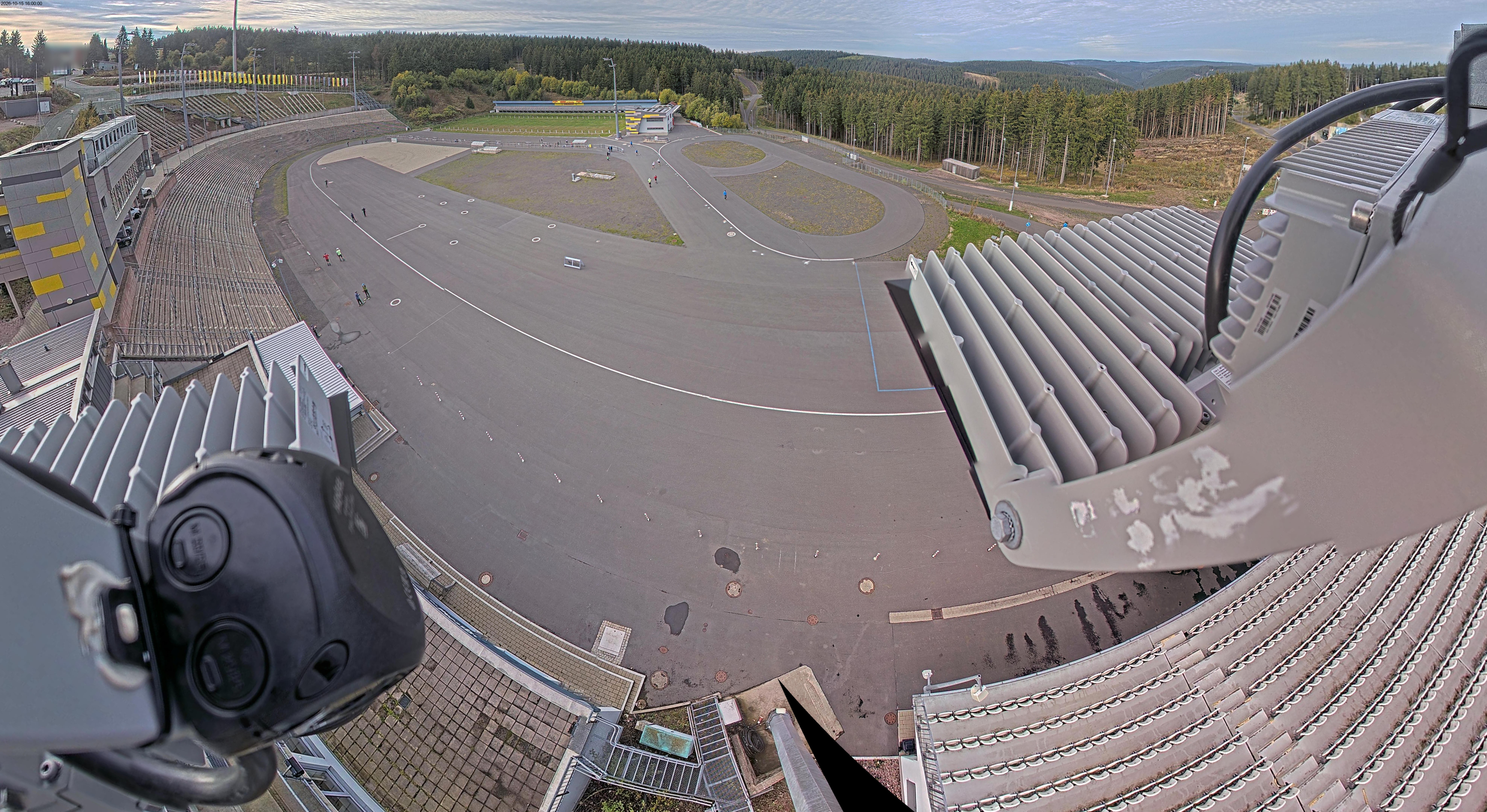 Archiv Foto Webcam Oberhof: Blick ins Biathlonstadion