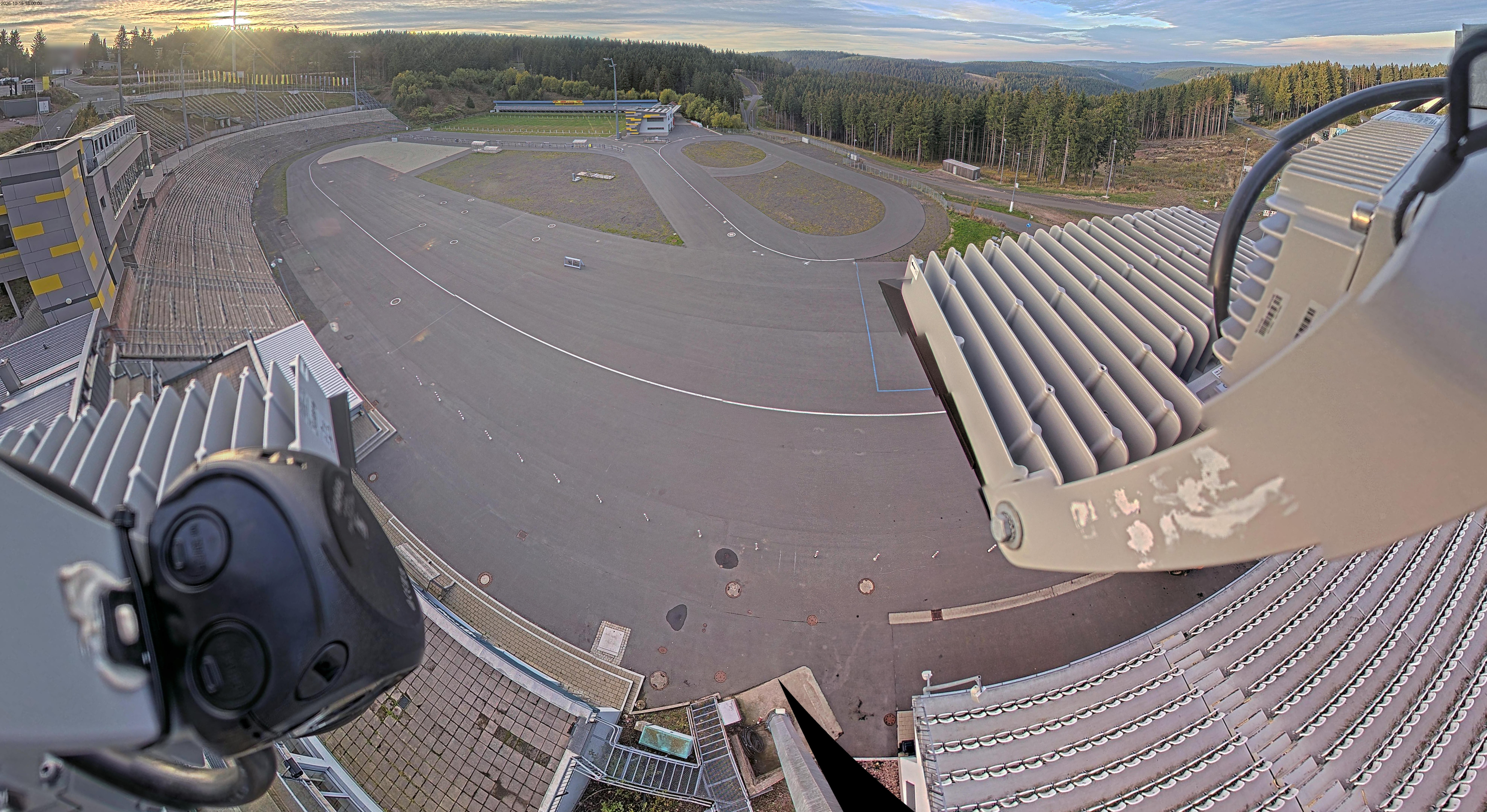 Archiv Foto Webcam Oberhof: Blick ins Biathlonstadion