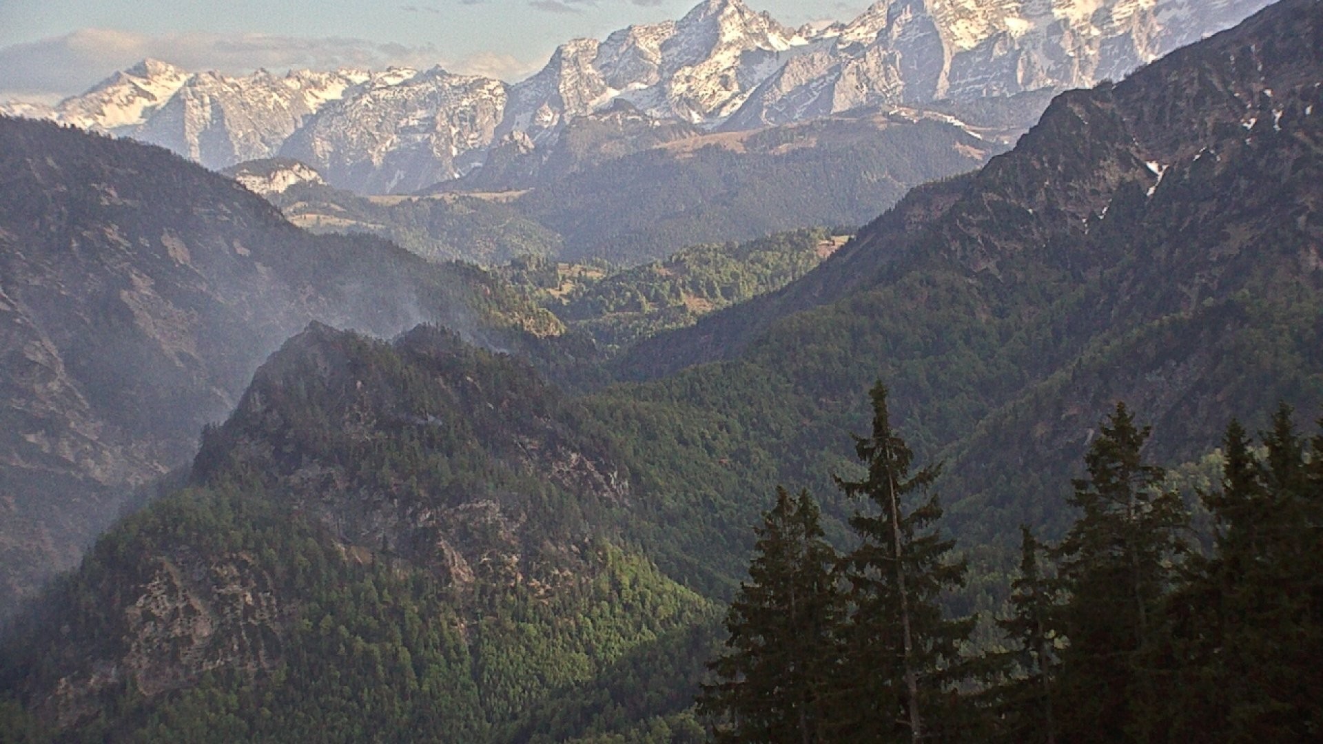 Archiv Foto Webcam Ruhpolding: Bergstation am Unternberg