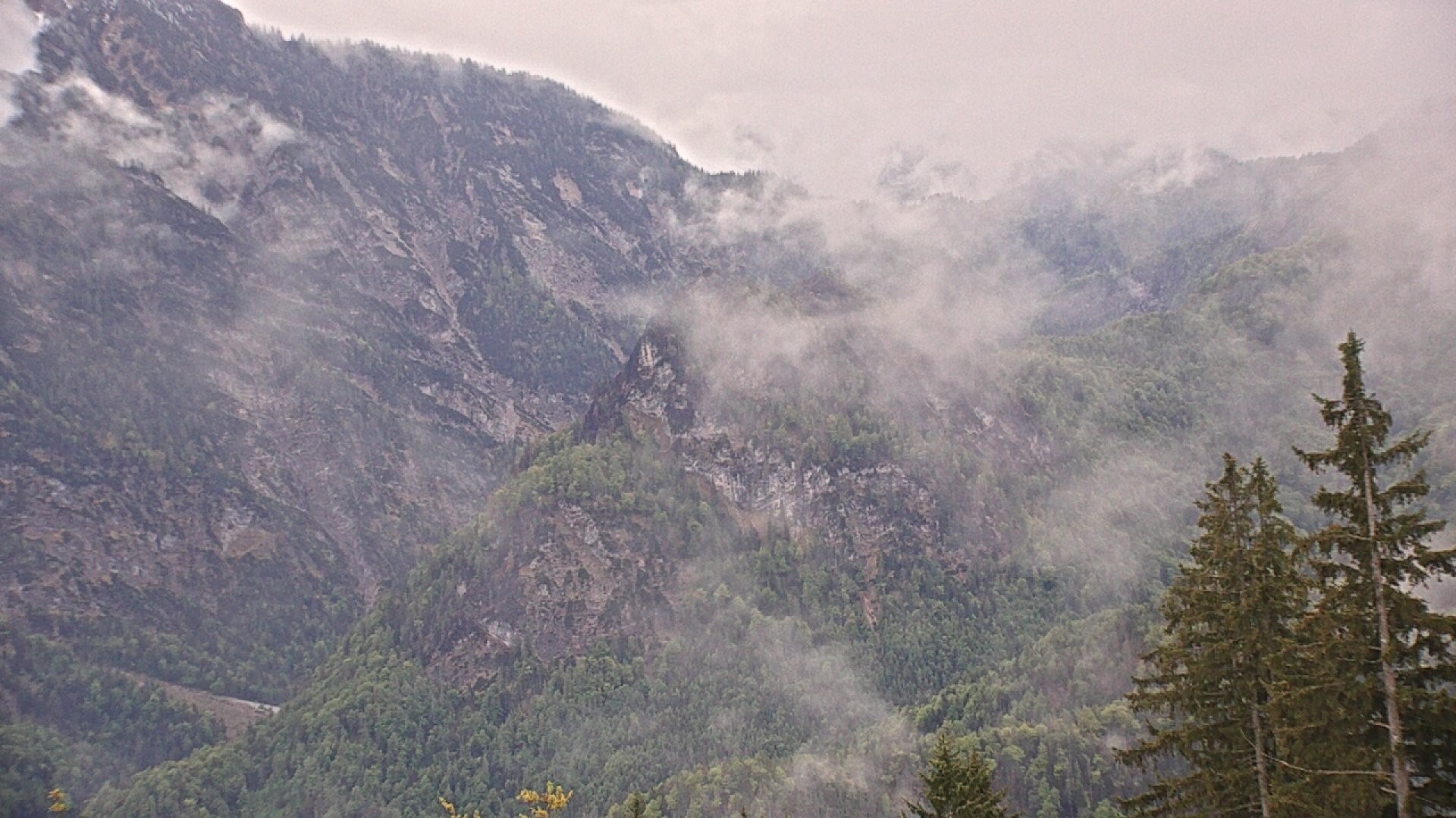 Archiv Foto Webcam Ruhpolding: Bergstation am Unternberg