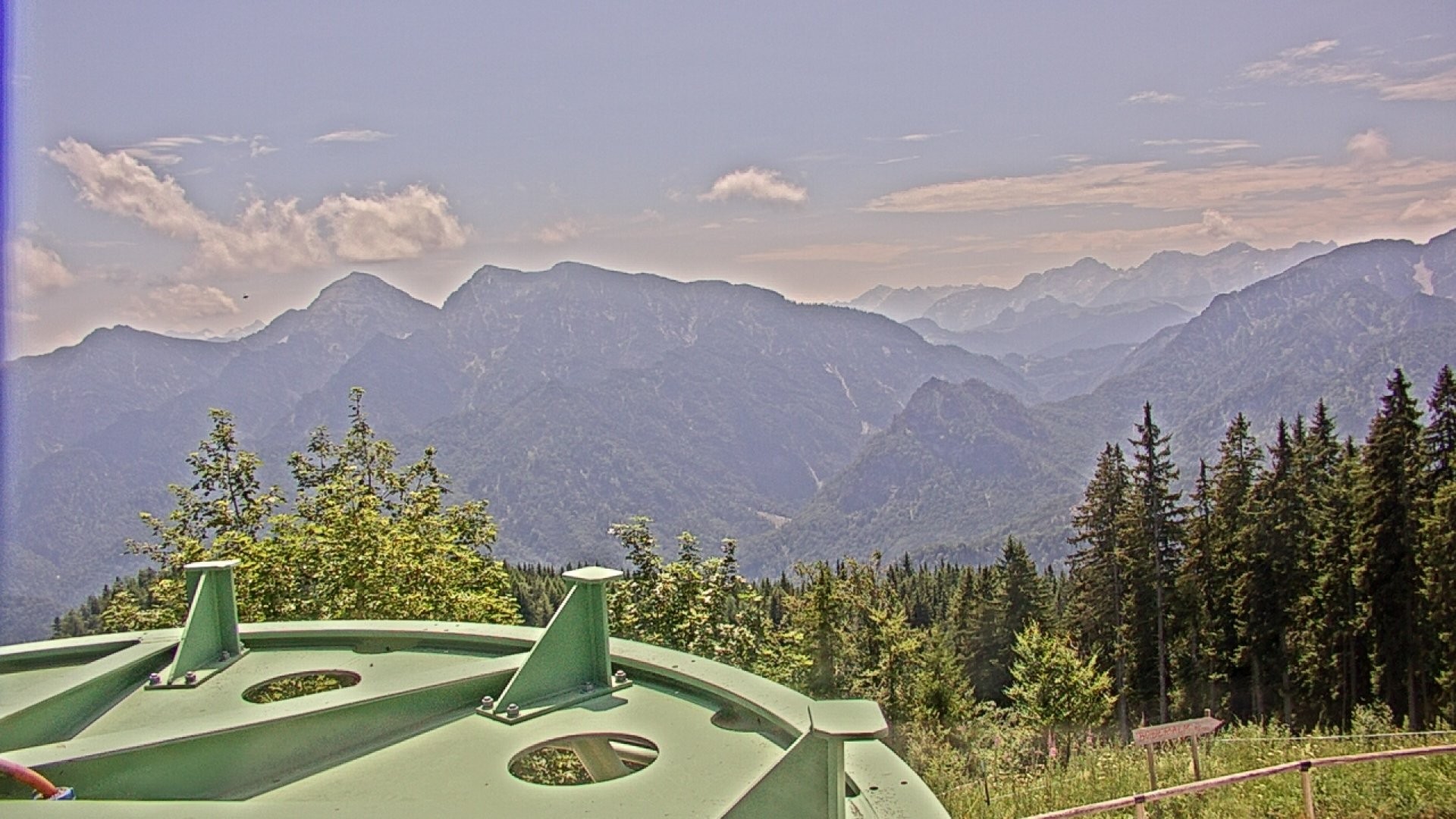 Archived image Webcam Ruhpolding: Top station Unternberg