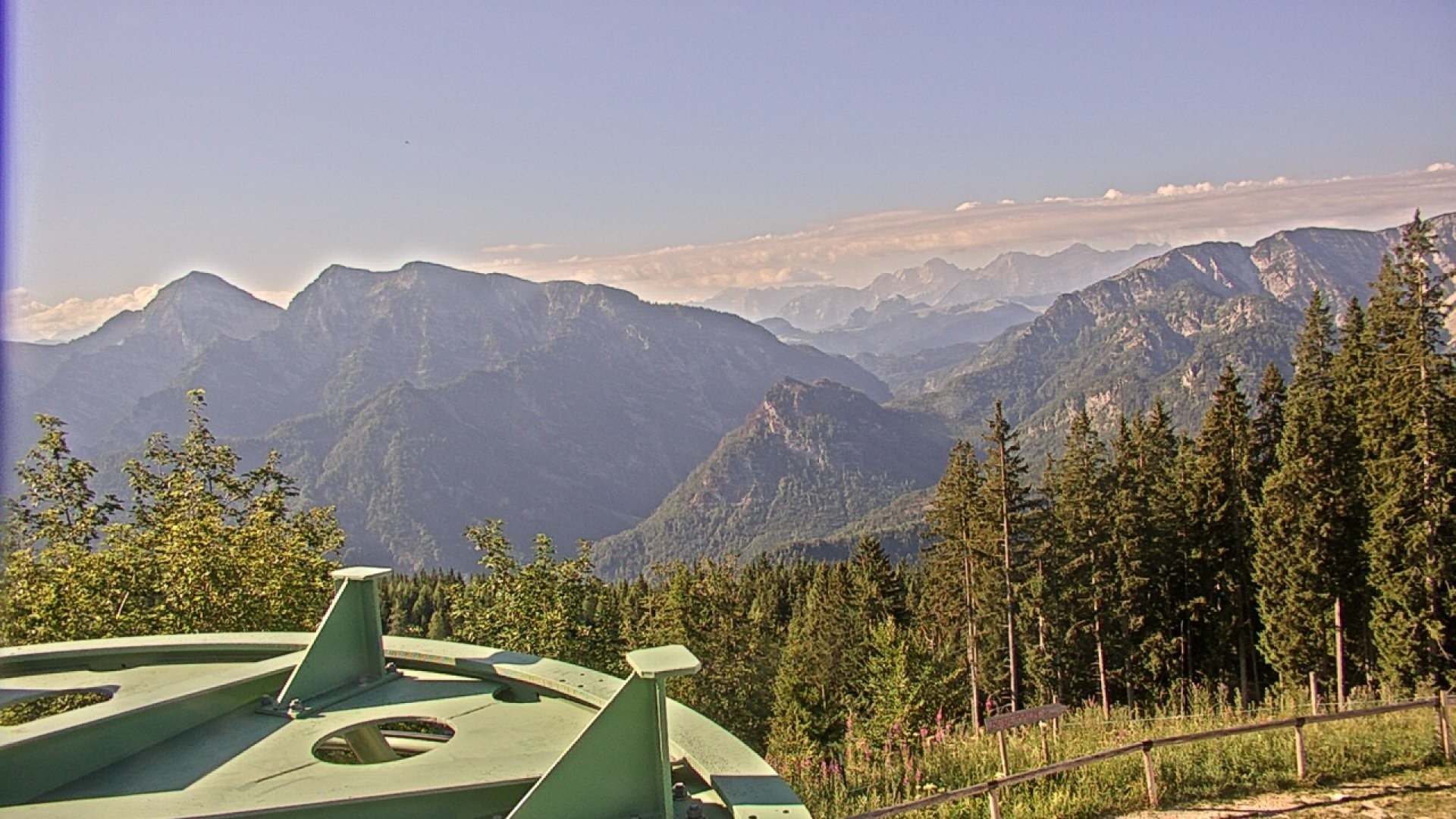 Archived image Webcam Ruhpolding: Top station Unternberg