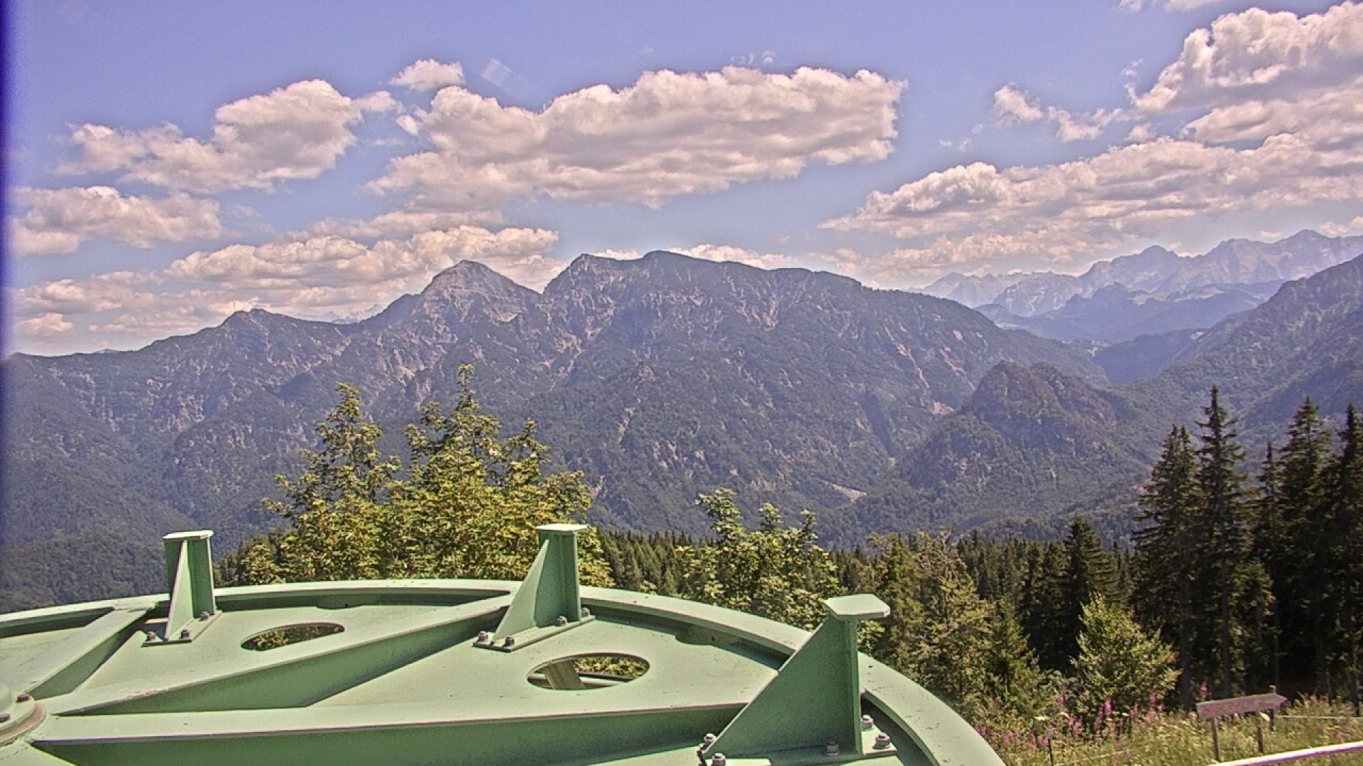 Archived image Webcam Ruhpolding: Top station Unternberg