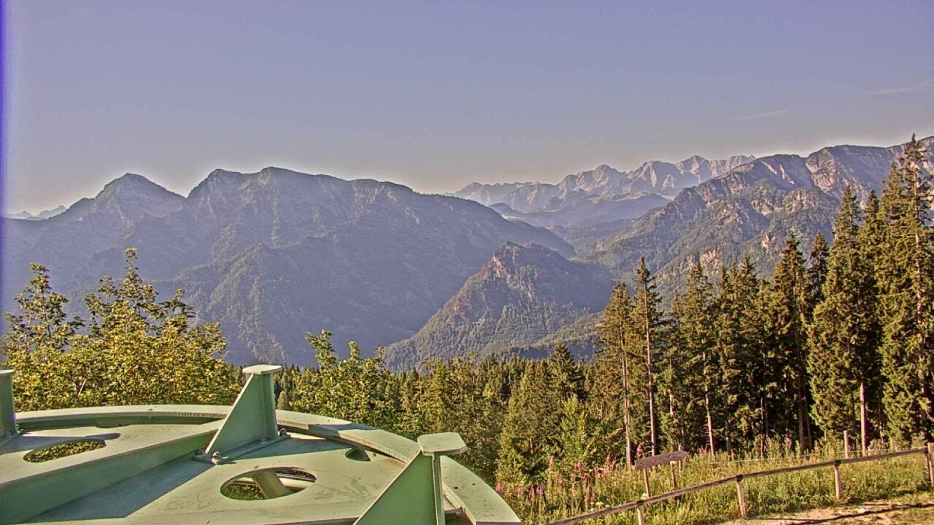 Archived image Webcam Ruhpolding: Top station Unternberg
