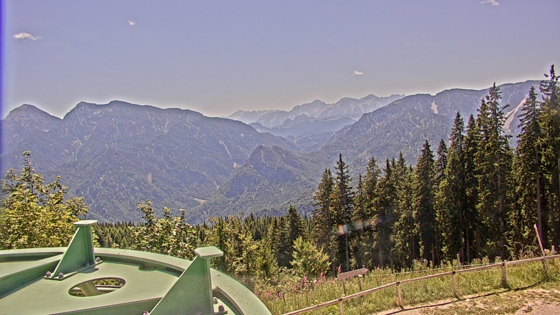 Archived image Webcam Ruhpolding: Top station Unternberg
