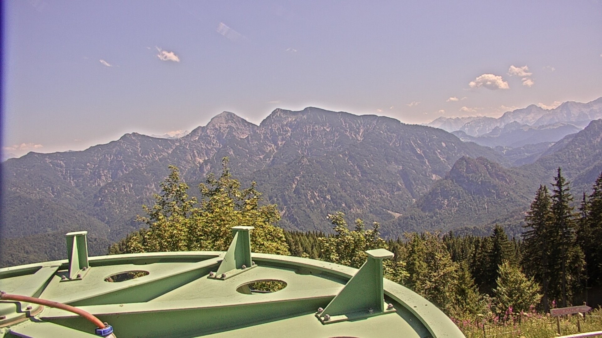 Archived image Webcam Ruhpolding: Top station Unternberg