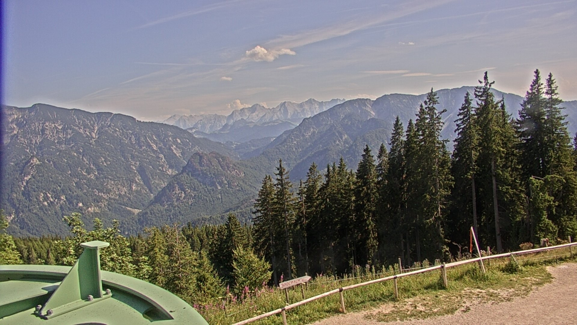 Archived image Webcam Ruhpolding: Top station Unternberg