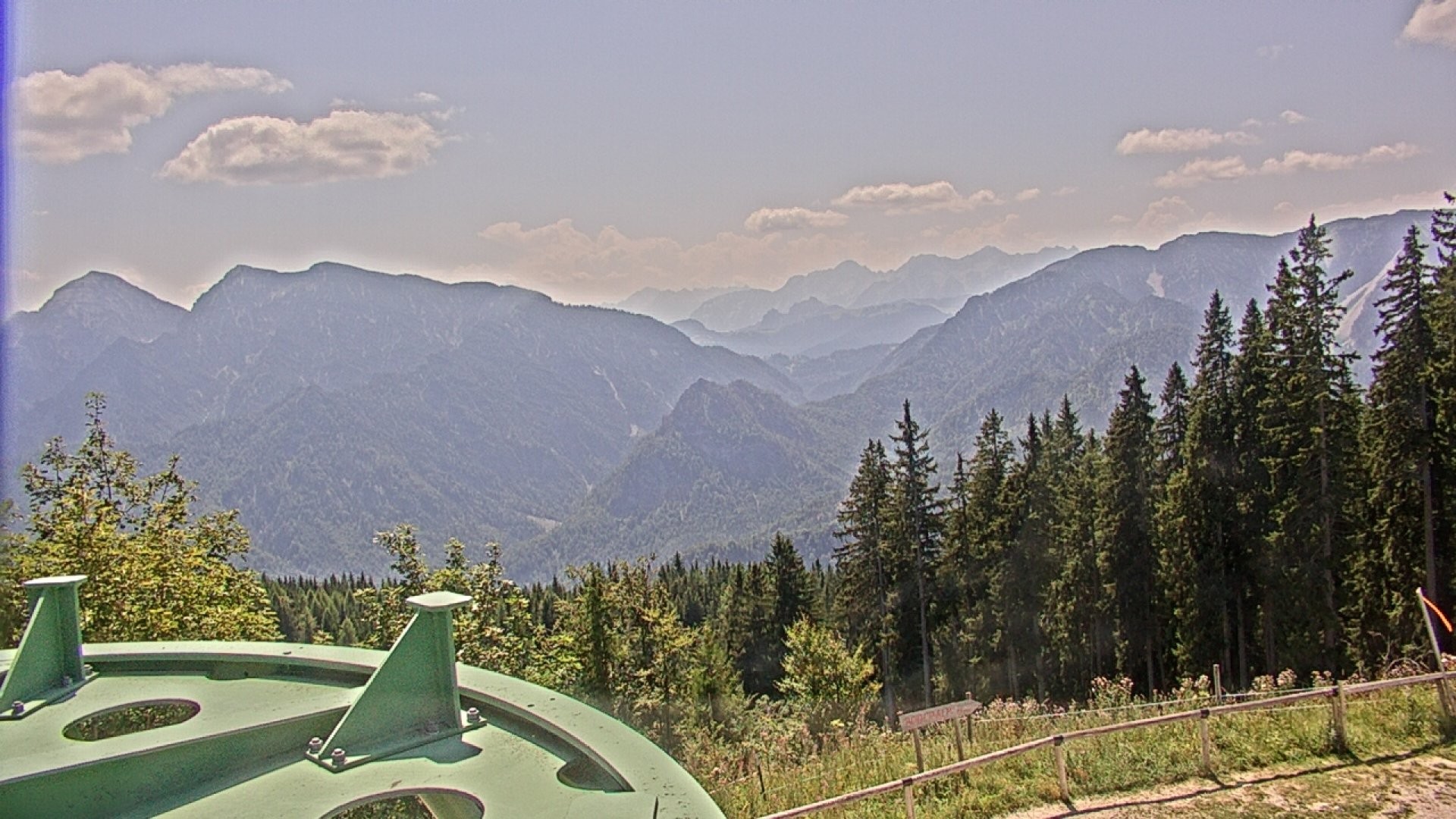 Archived image Webcam Ruhpolding: Top station Unternberg