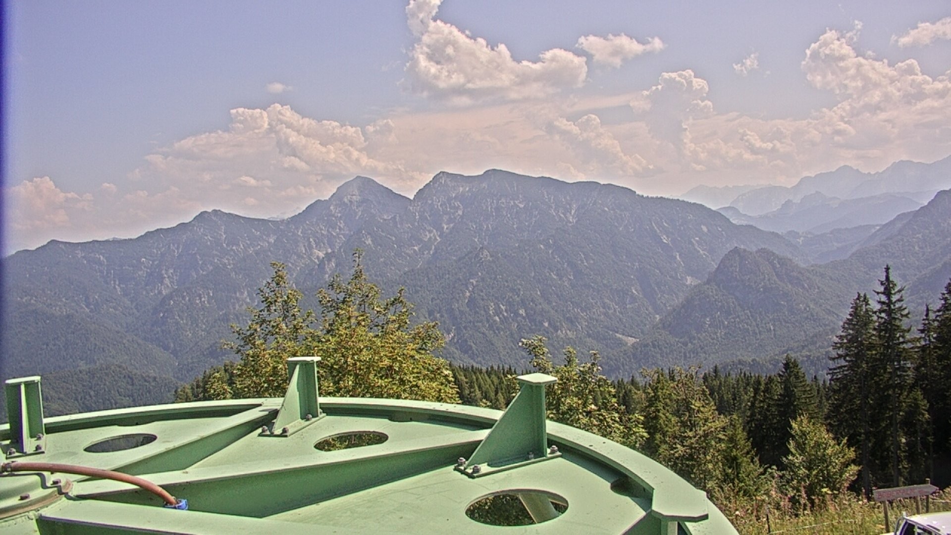 Archived image Webcam Ruhpolding: Top station Unternberg