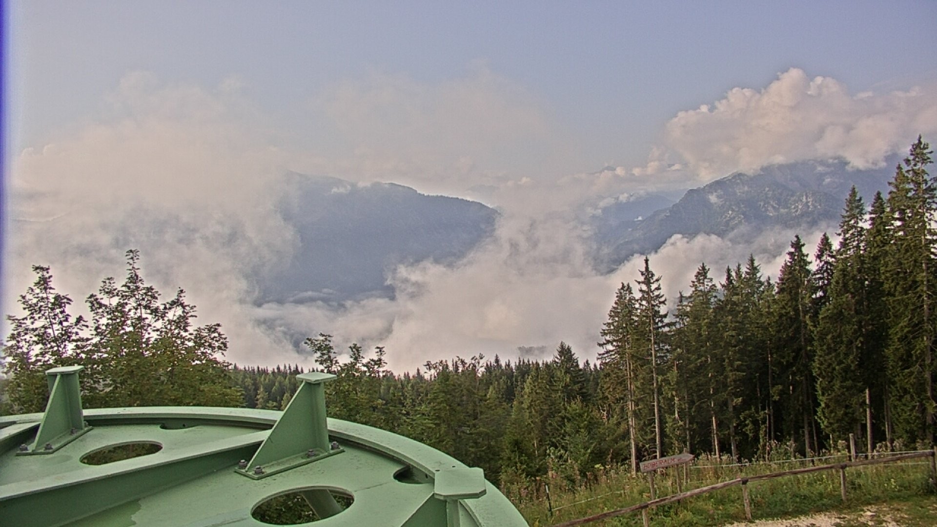 Archived image Webcam Ruhpolding: Top station Unternberg