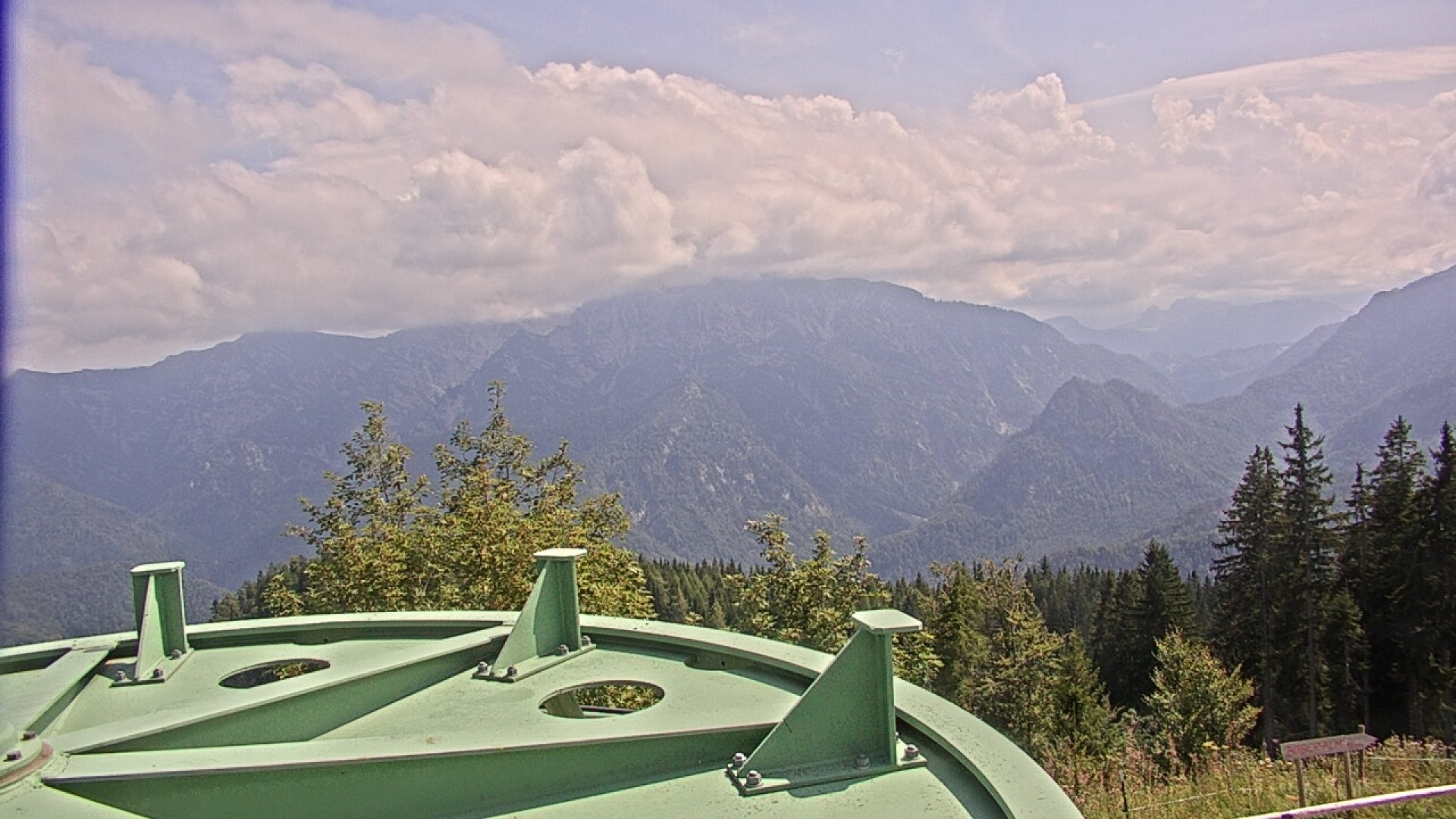 Archived image Webcam Ruhpolding: Top station Unternberg