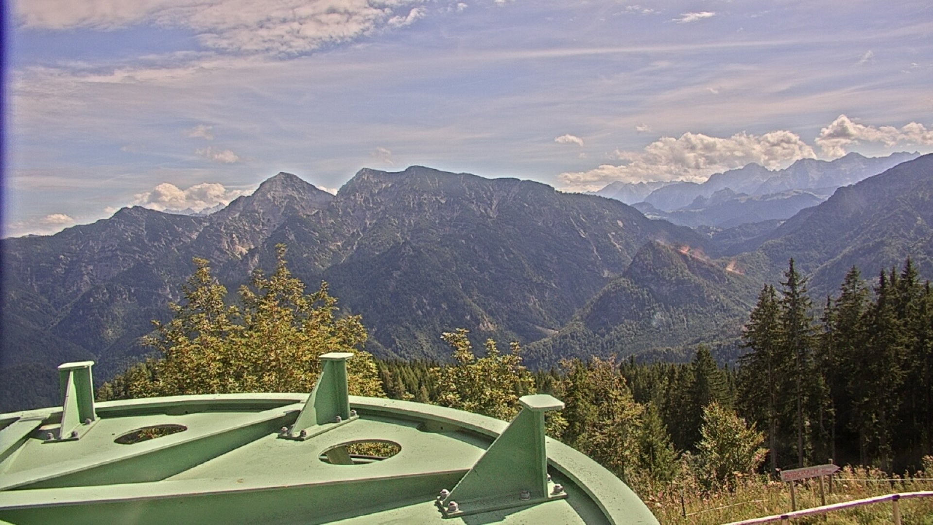 Archived image Webcam Ruhpolding: Top station Unternberg