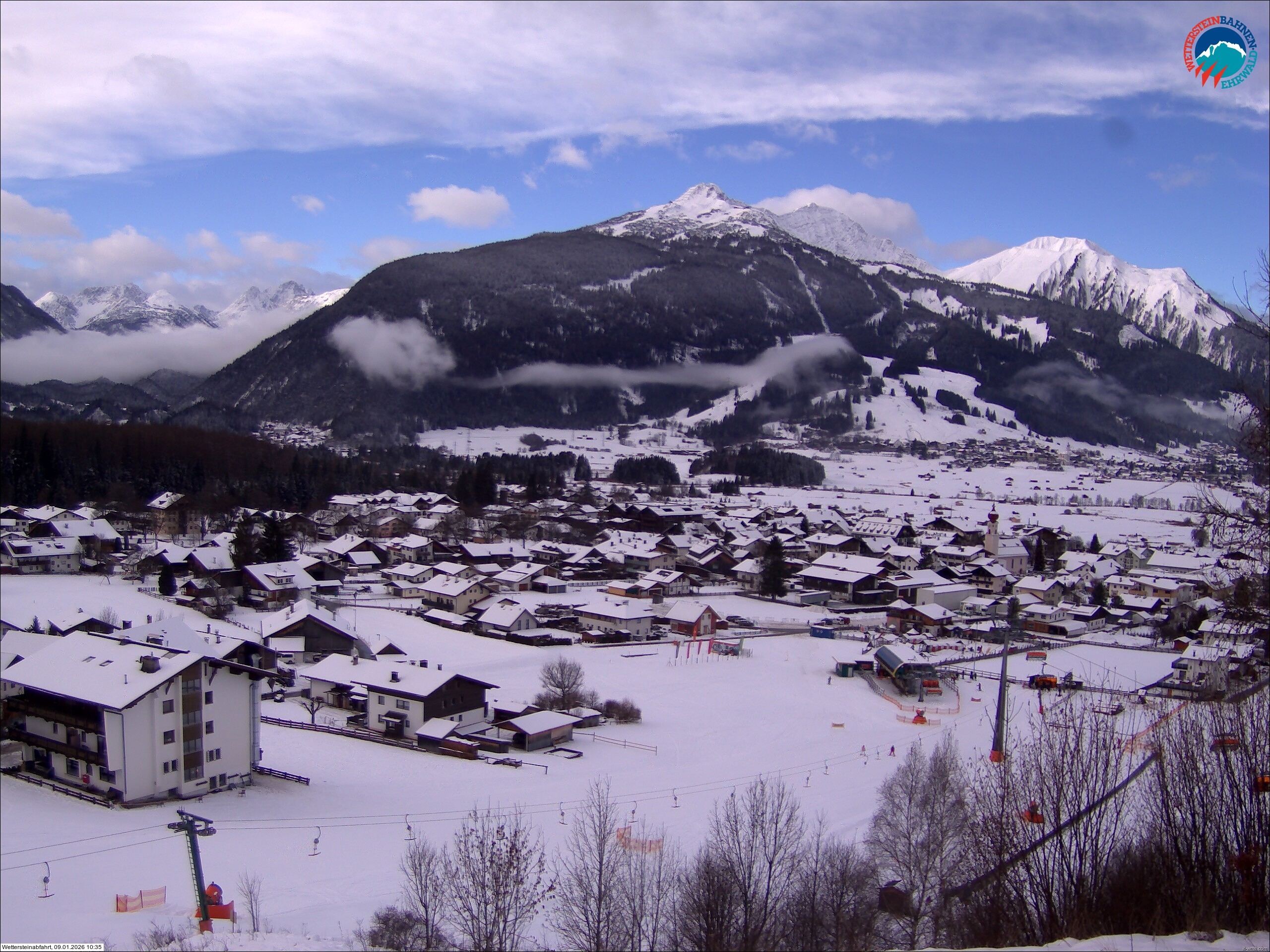 Archiv Foto Webcam Sonnenhang Sessellift Ehrwald