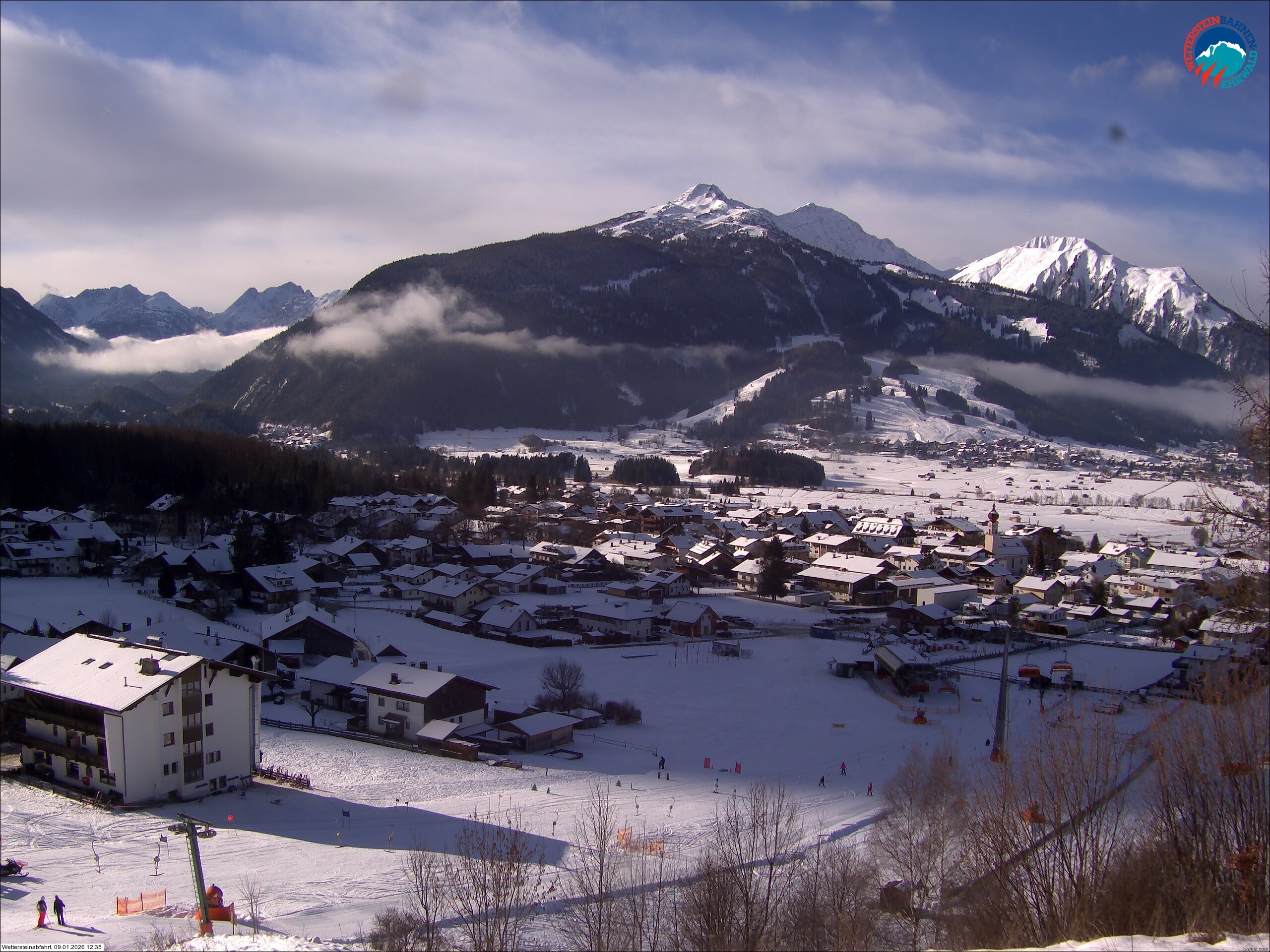 Archiv Foto Webcam Sonnenhang Sessellift Ehrwald