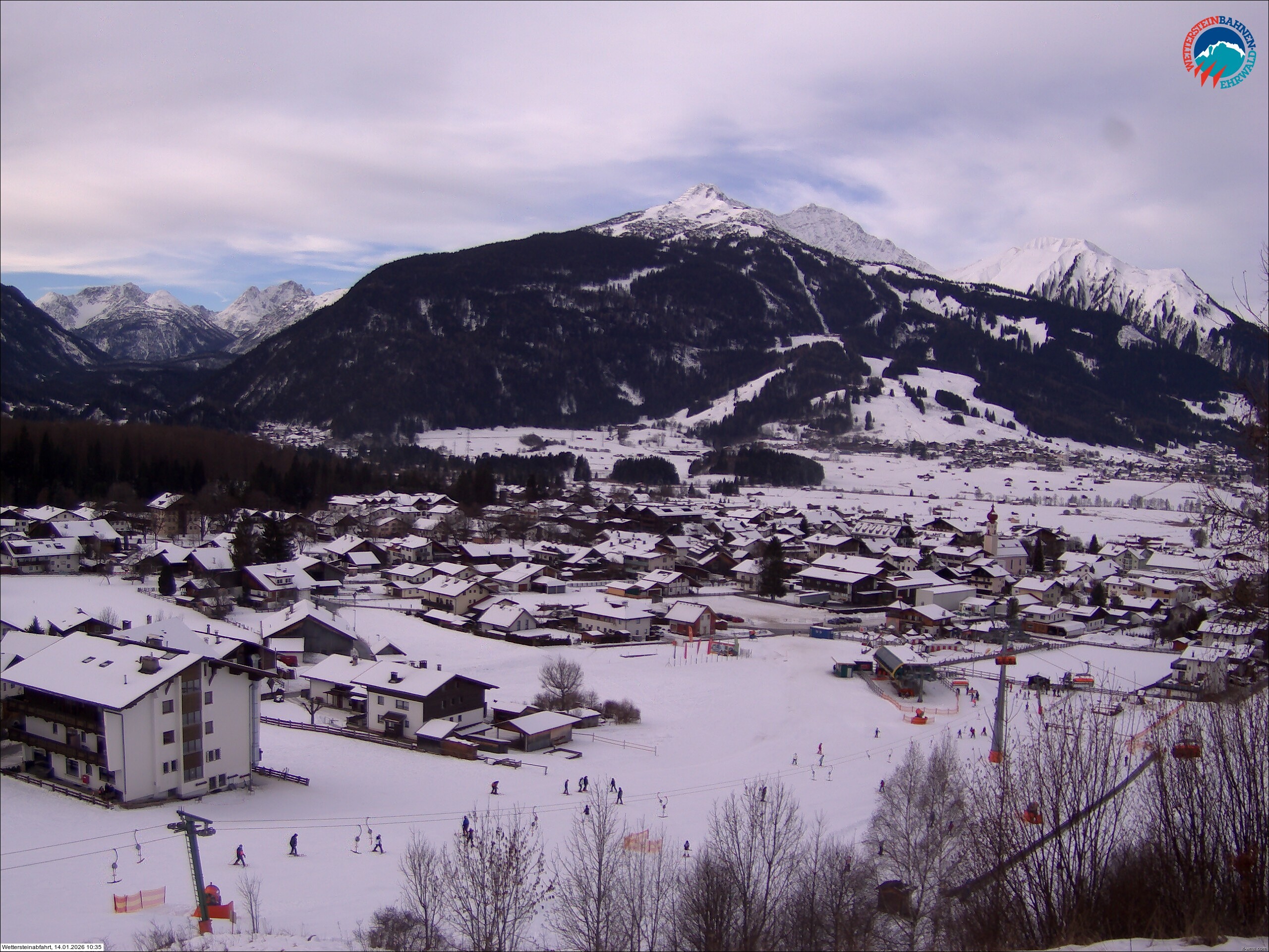 Archiv Foto Webcam Sonnenhang Sessellift Ehrwald