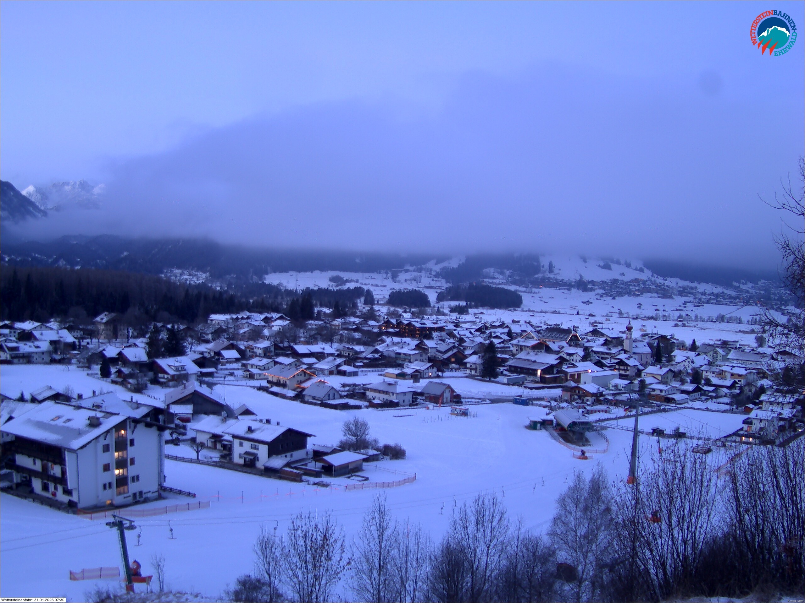 Archiv Foto Webcam Sonnenhang Sessellift Ehrwald