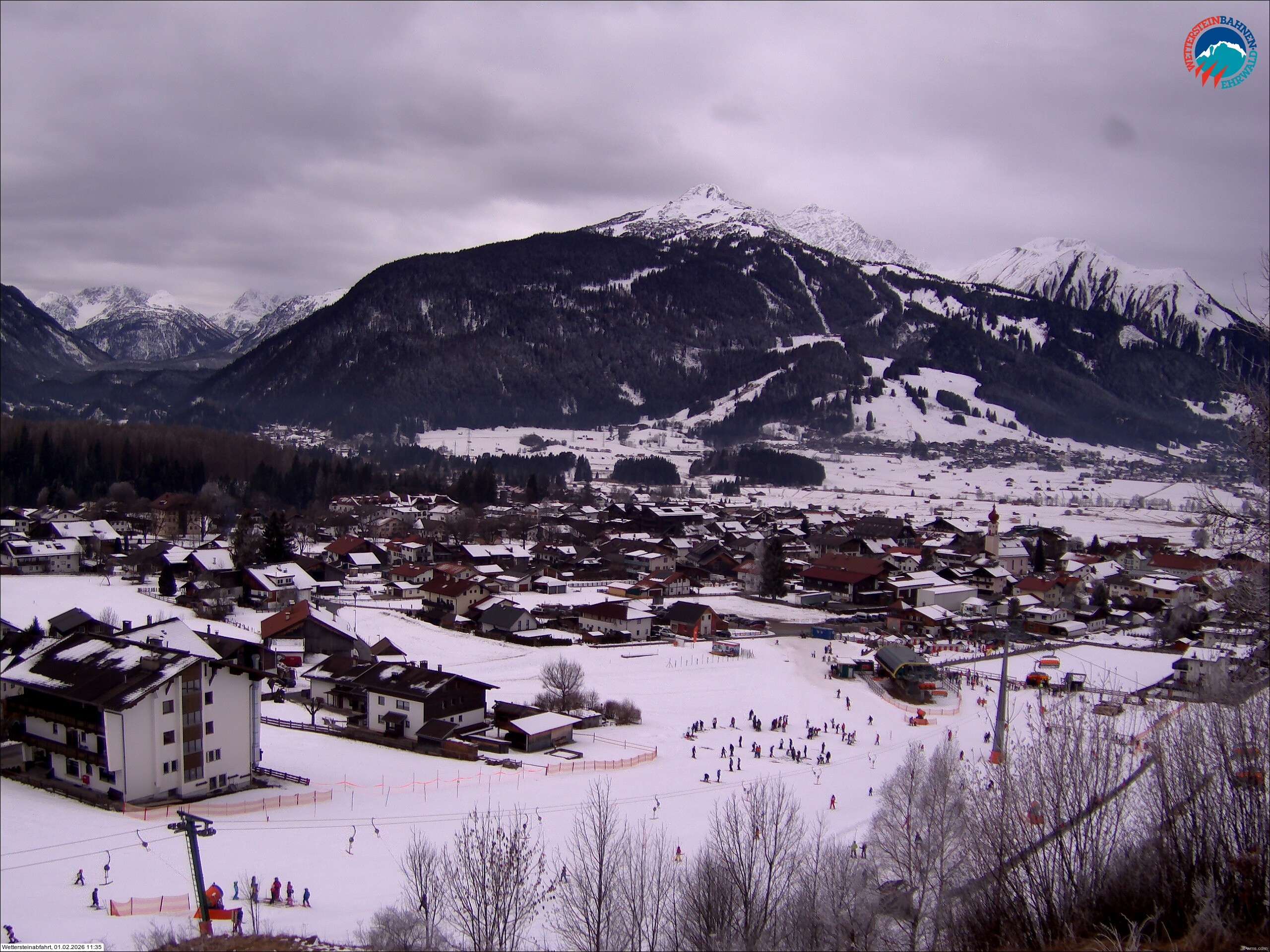 Archiv Foto Webcam Sonnenhang Sessellift Ehrwald