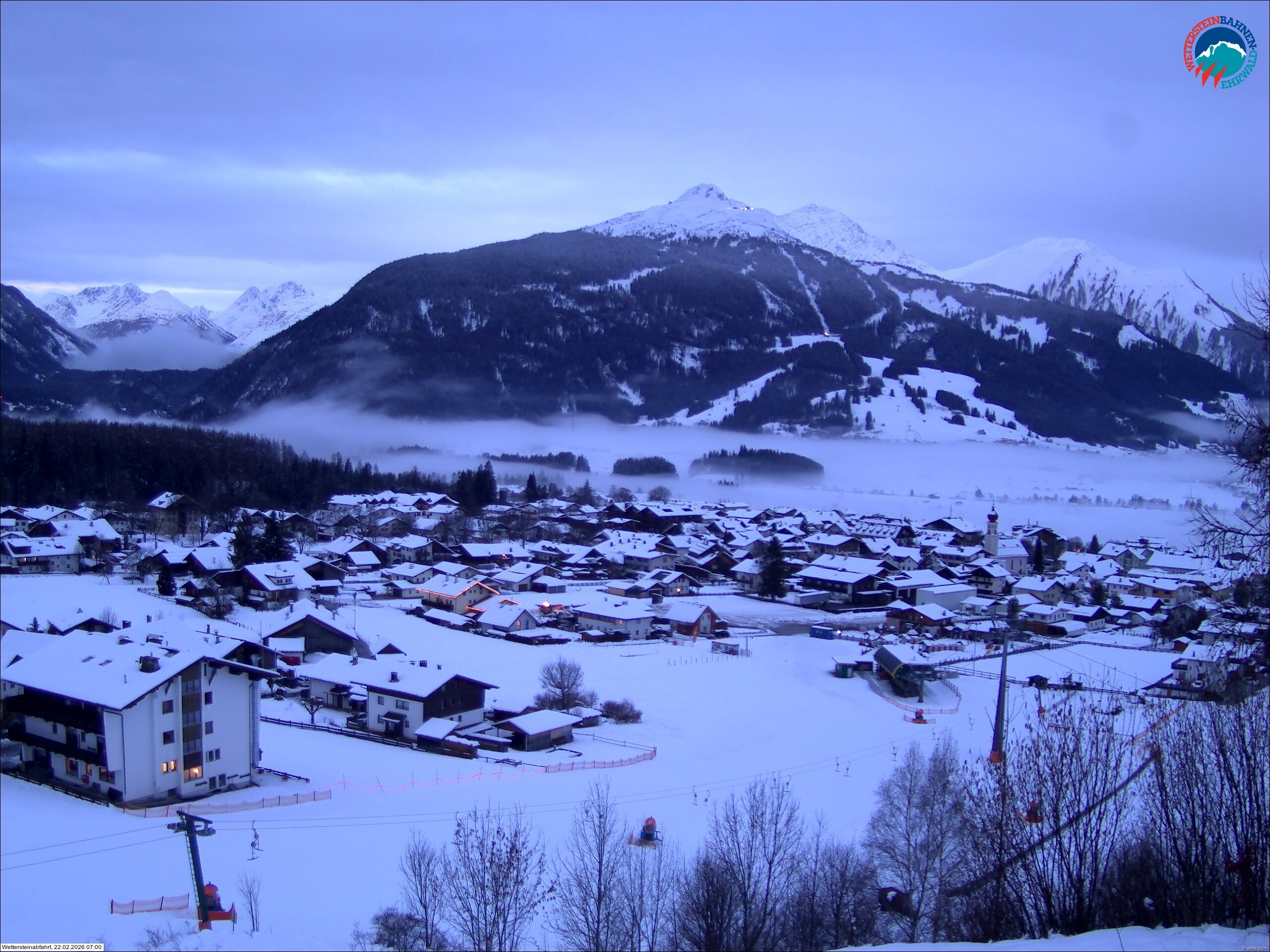 Archiv Foto Webcam Sonnenhang Sessellift Ehrwald