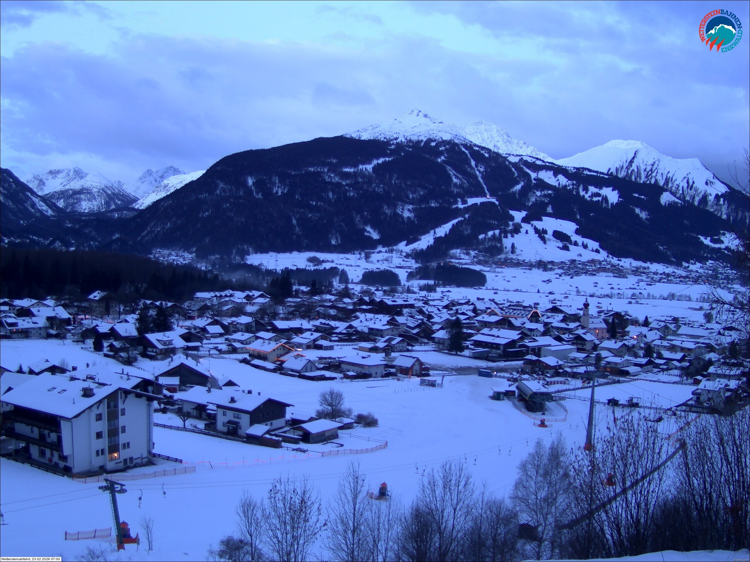 Archiv Foto Webcam Sonnenhang Sessellift Ehrwald