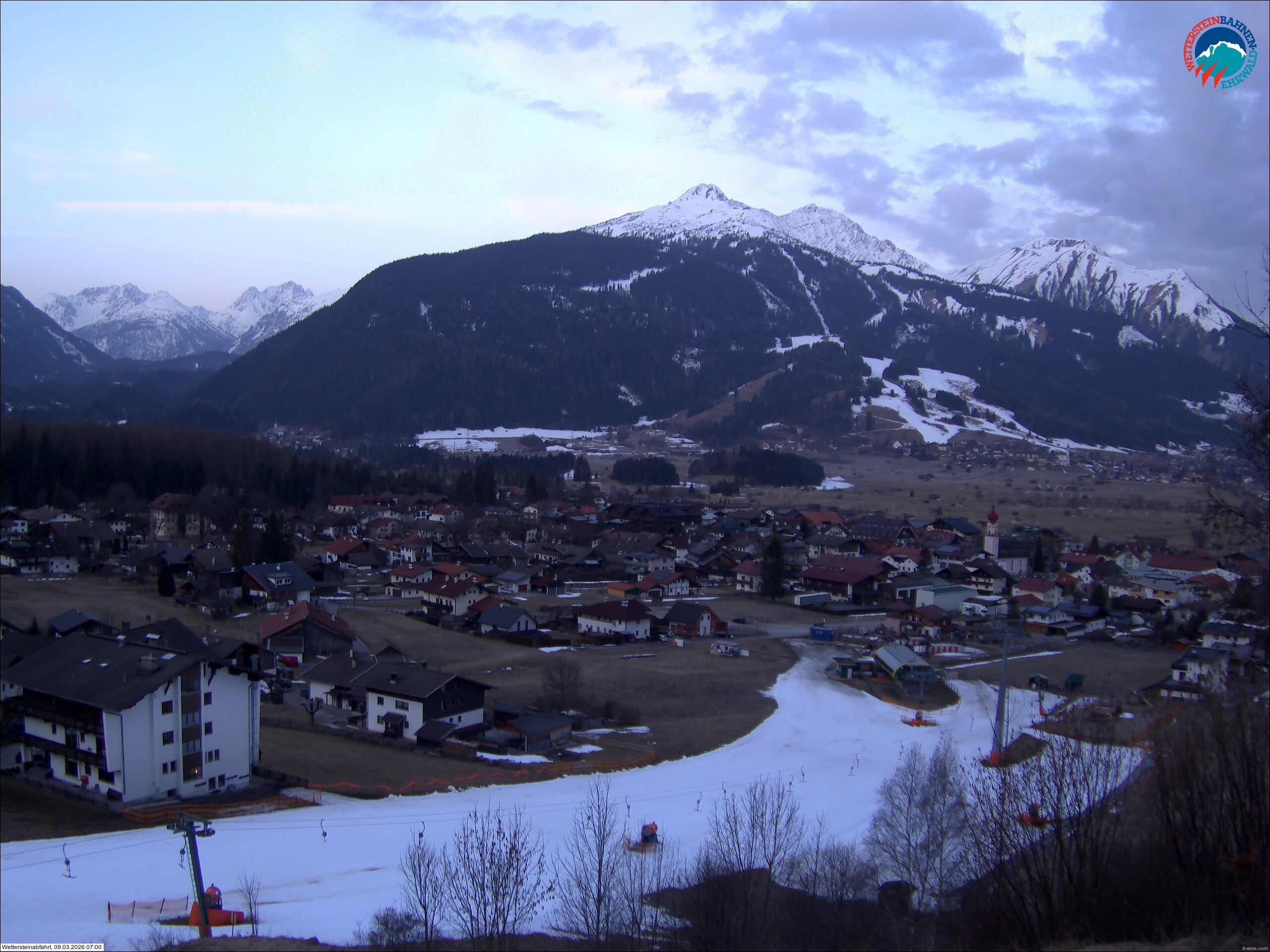 Archiv Foto Webcam Sonnenhang Sessellift Ehrwald