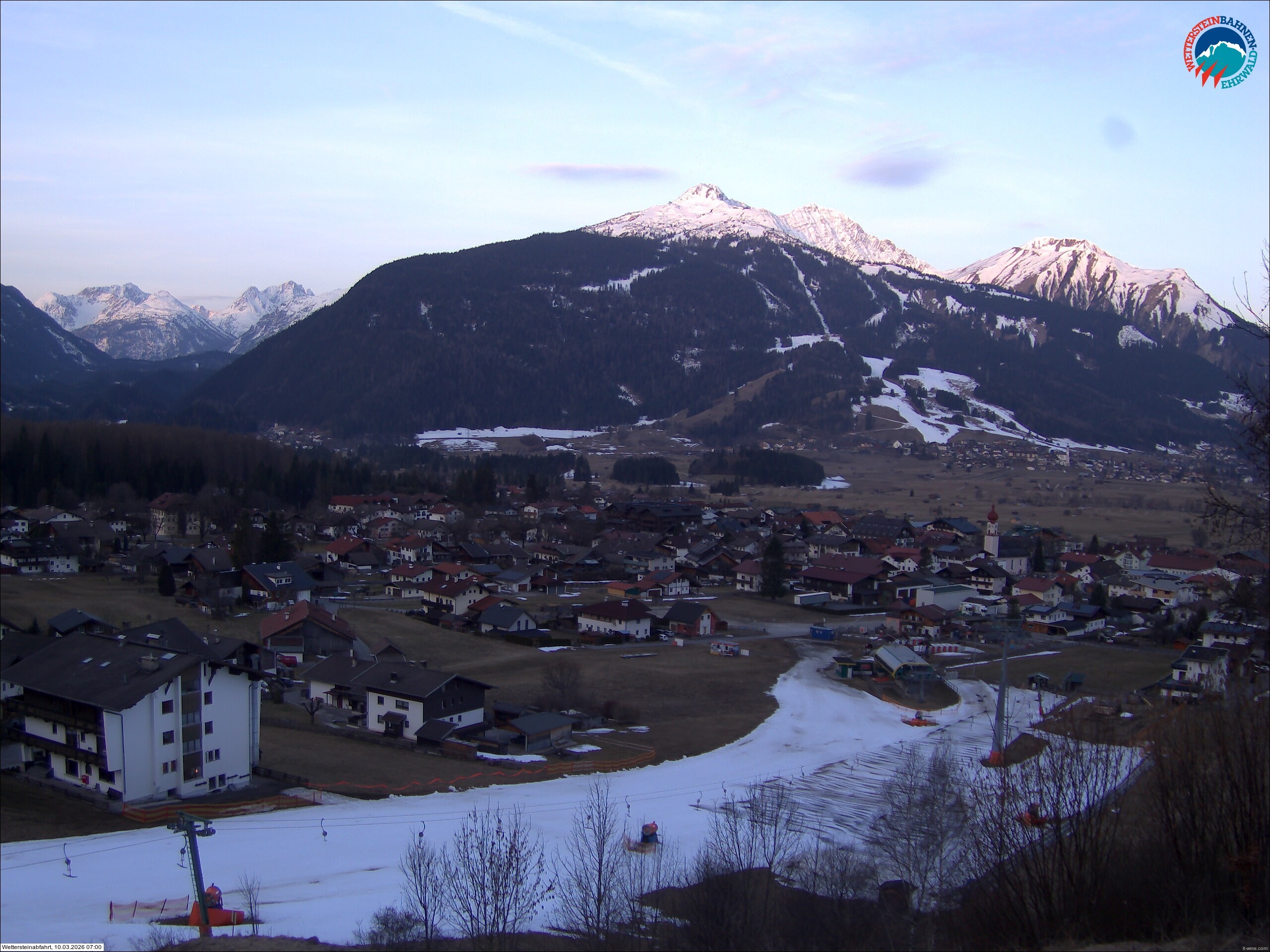 Archiv Foto Webcam Sonnenhang Sessellift Ehrwald