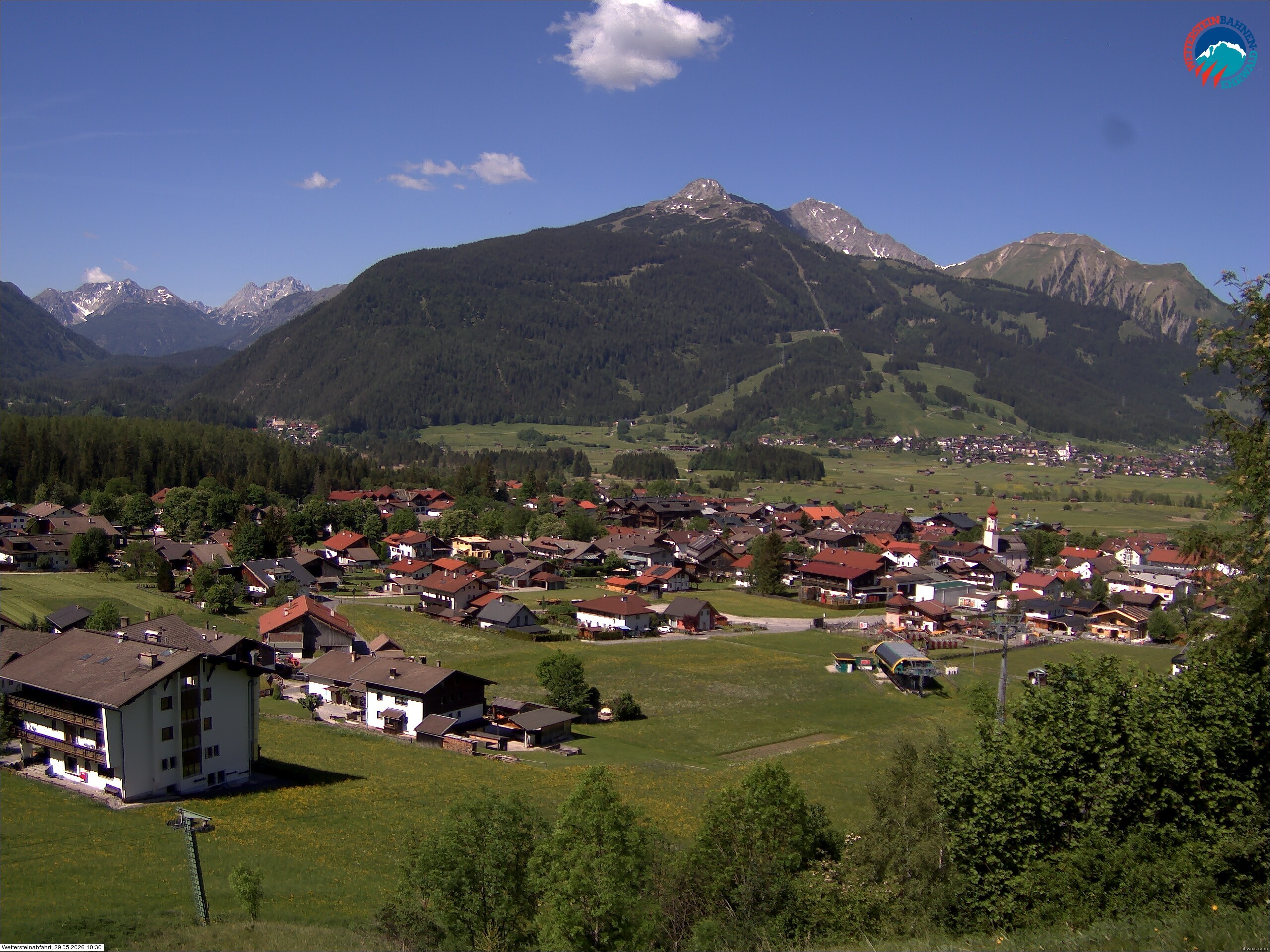 Archiv Foto Webcam Sonnenhang Sessellift Ehrwald